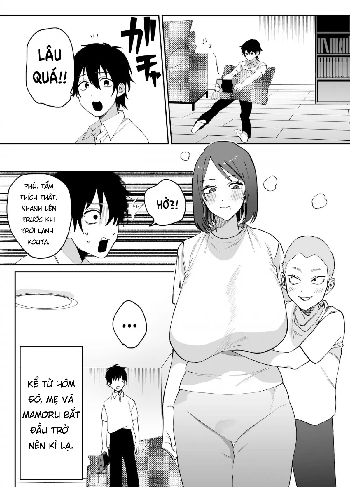 HentaiVN.net - Ảnh 18 - Kaa-san ga Tomodachi to Sex Shiteita Ken [Thằng bạn thuở nhỏ chơi mẹ của tôi] - Oneshot