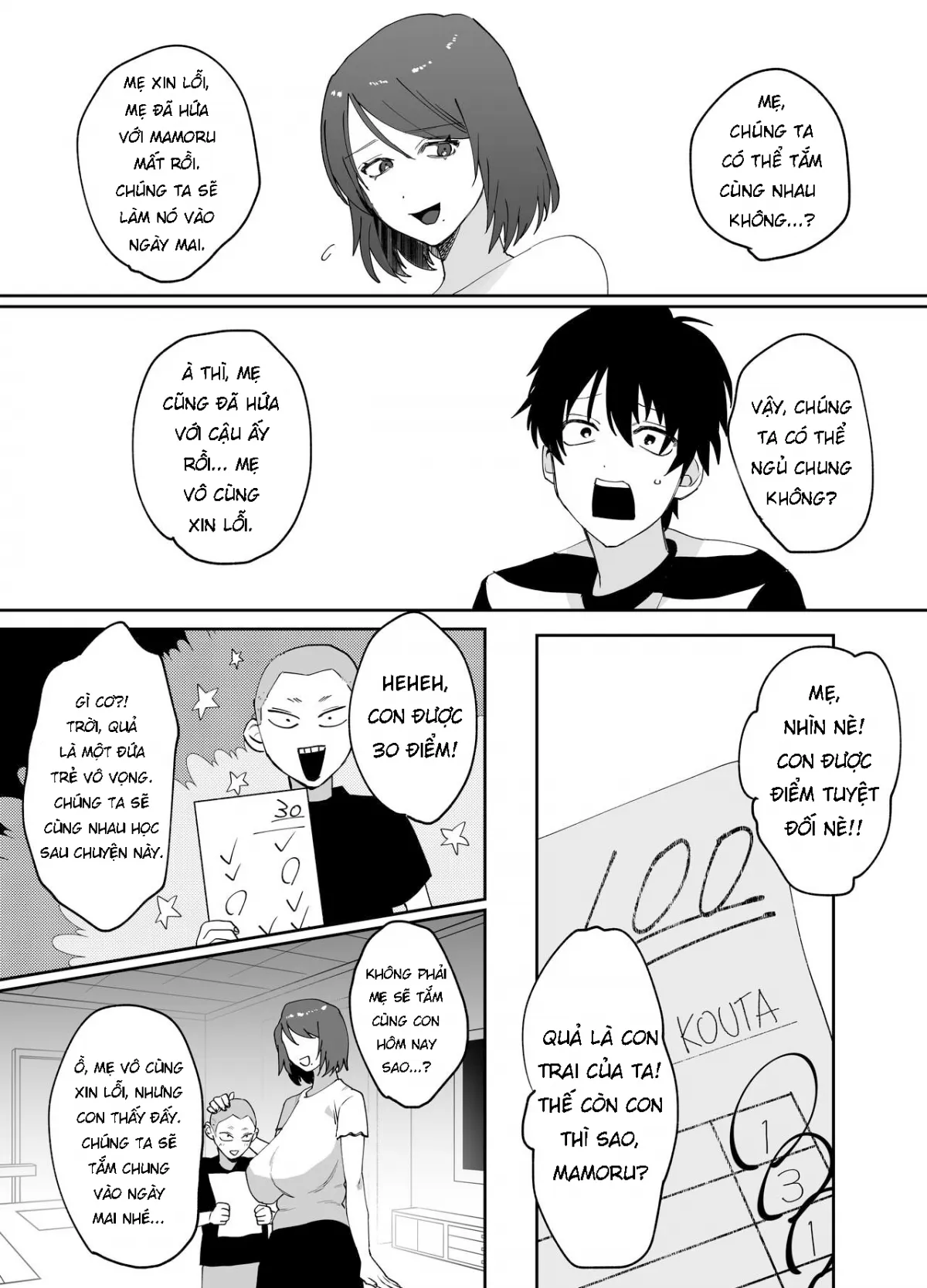 HentaiVN.net - Ảnh 19 - Kaa-san ga Tomodachi to Sex Shiteita Ken [Thằng bạn thuở nhỏ chơi mẹ của tôi] - Oneshot