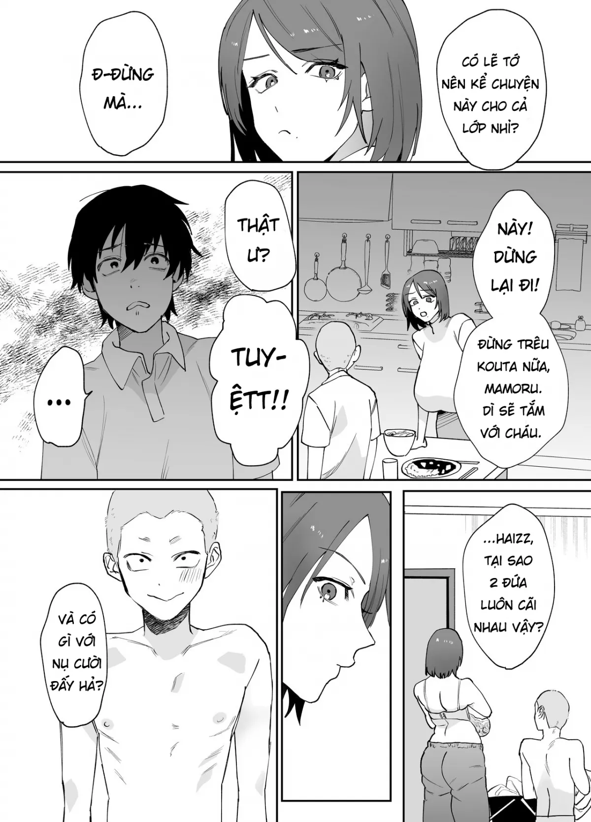 HentaiVN.net - Ảnh 5 - Kaa-san ga Tomodachi to Sex Shiteita Ken [Thằng bạn thuở nhỏ chơi mẹ của tôi] - Oneshot