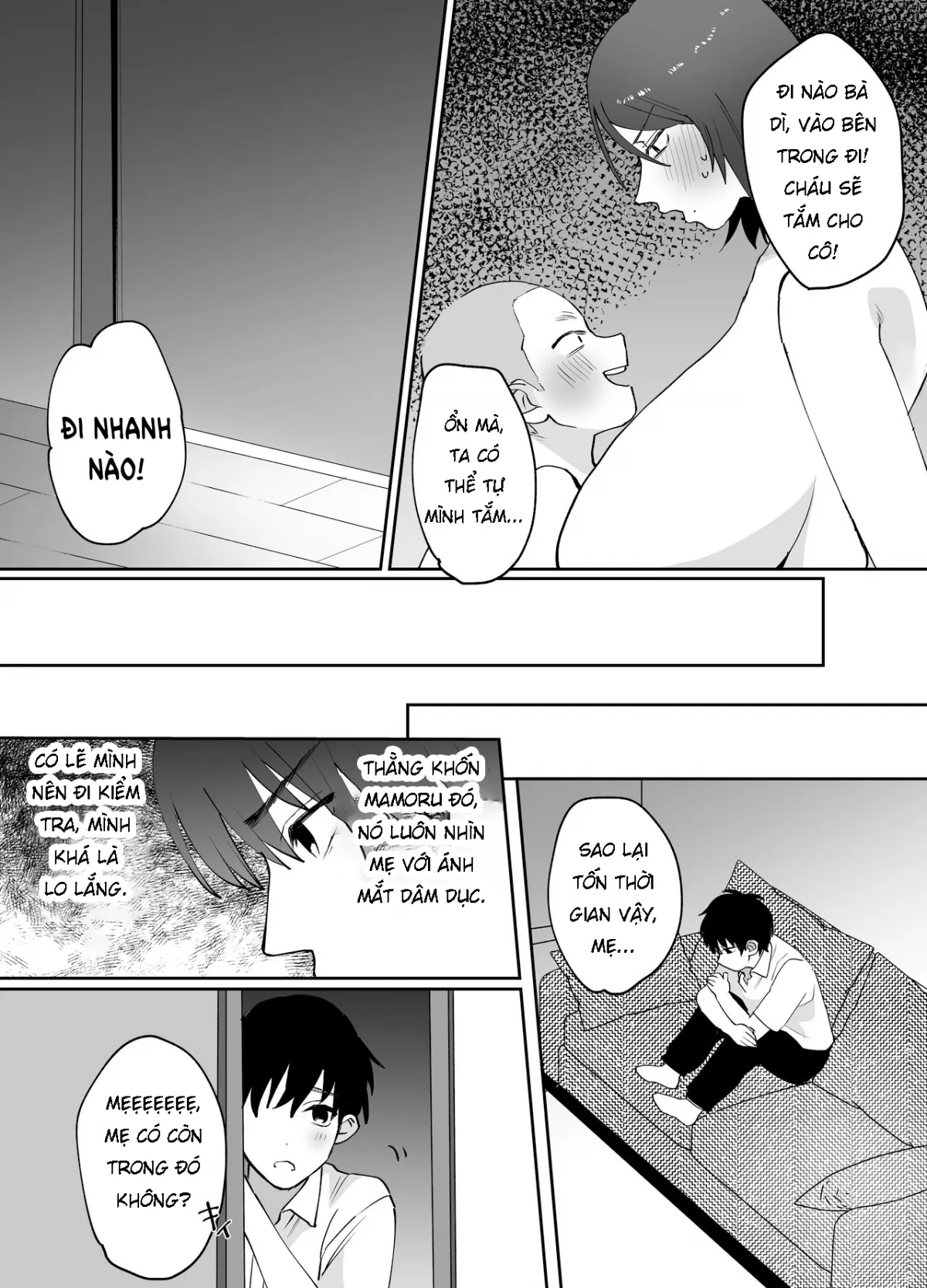 HentaiVN.net - Ảnh 9 - Kaa-san ga Tomodachi to Sex Shiteita Ken [Thằng bạn thuở nhỏ chơi mẹ của tôi] - Oneshot