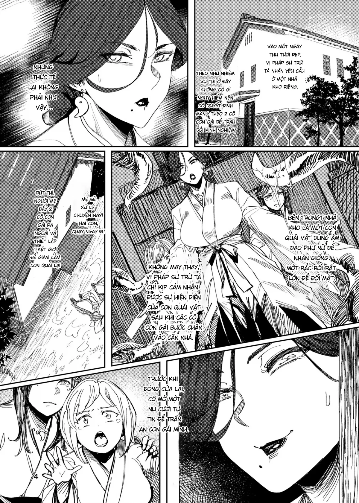 HentaiVN.net - Ảnh 3 - Igyou Koubi Kairaku Jigoku [Pháp sư trừ tà và quỷ xúc tu] - Oneshot