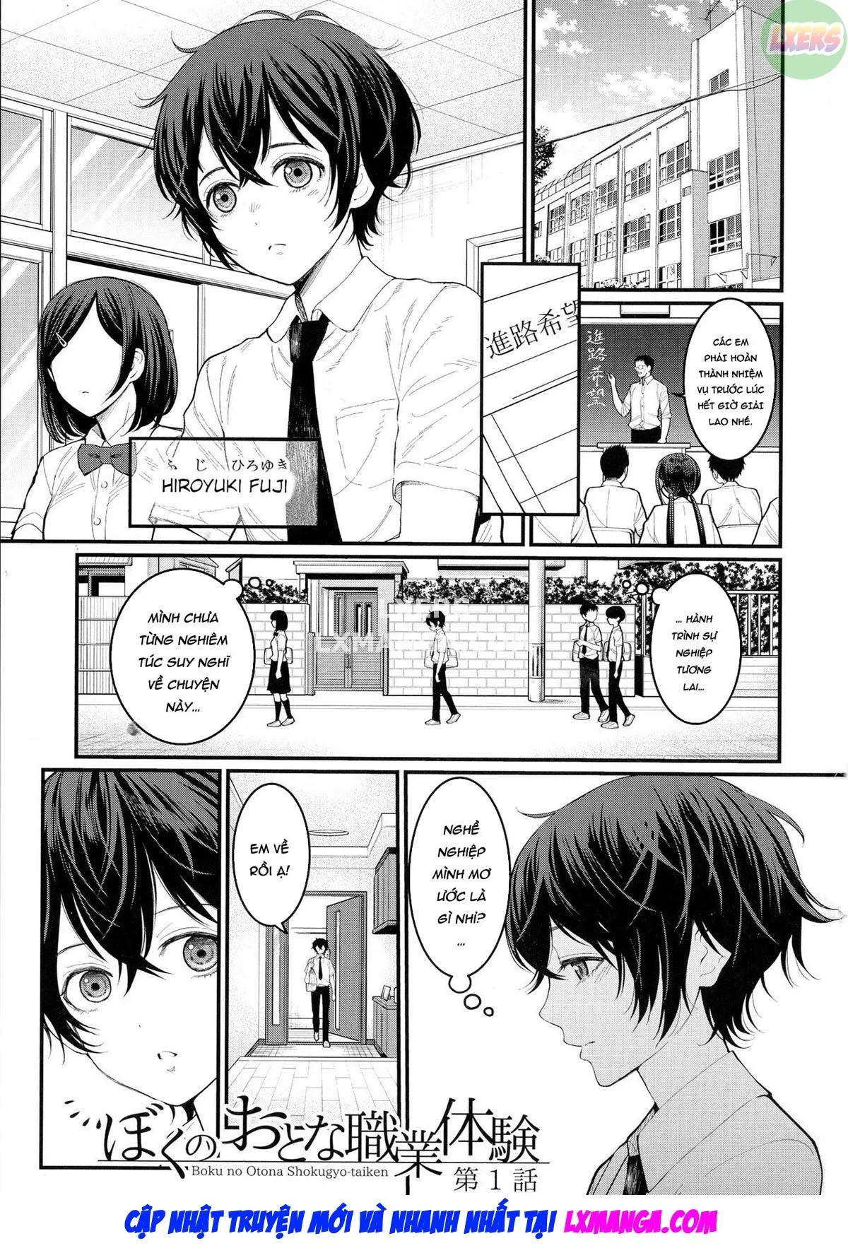 HentaiVN.net - Ảnh 8 - Boku No Otona Shokugyou Taiken - Chap 1