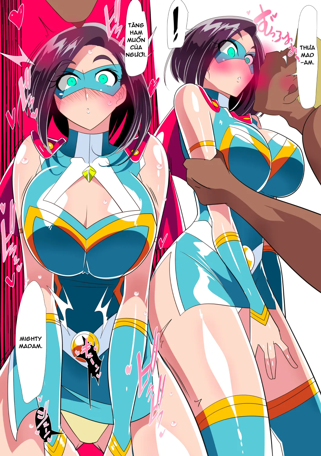 HentaiVN.net - Ảnh 16 - Hitozuma Choujin Mighty Madam! VS Saiin Yarichin Kaijin Zenpen - Oneshot