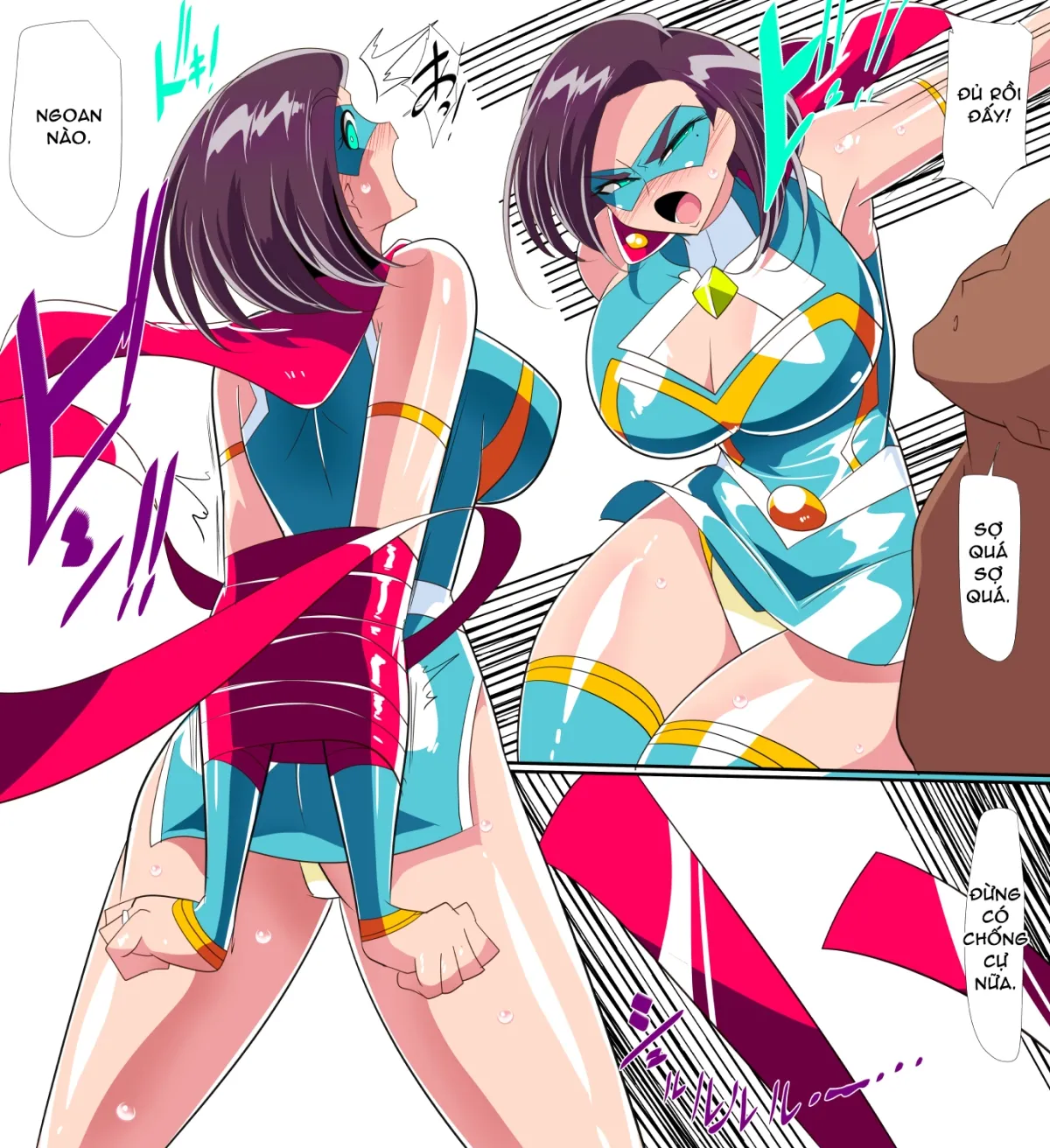 HentaiVN.net - Ảnh 21 - Hitozuma Choujin Mighty Madam! VS Saiin Yarichin Kaijin Zenpen - Oneshot