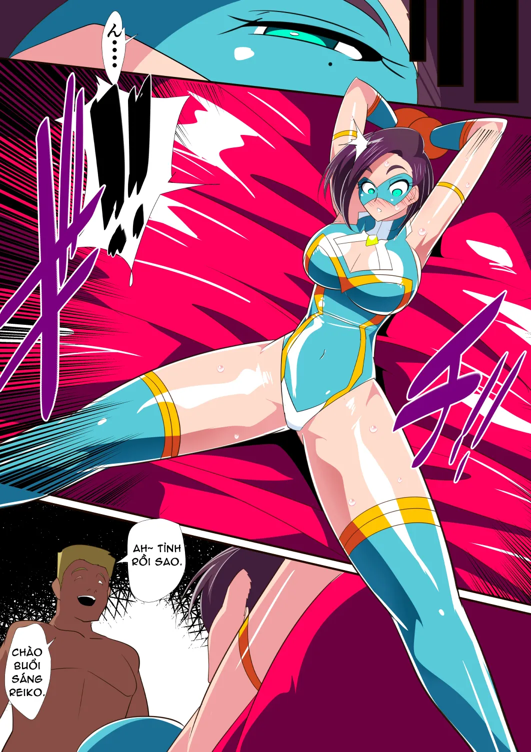 HentaiVN.net - Ảnh 28 - Hitozuma Choujin Mighty Madam! VS Saiin Yarichin Kaijin Zenpen - Oneshot