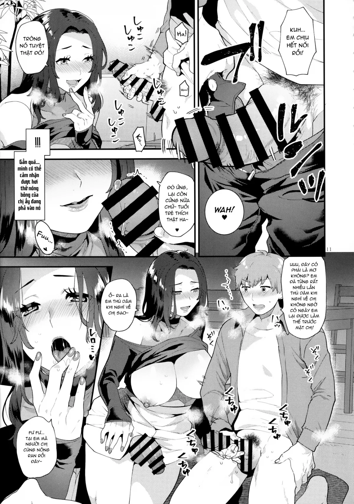 HentaiVN.net - Ảnh 11 - Chuyện tôi và vợ chồng hàng xóm [Sasou Oku-san] - Oneshot