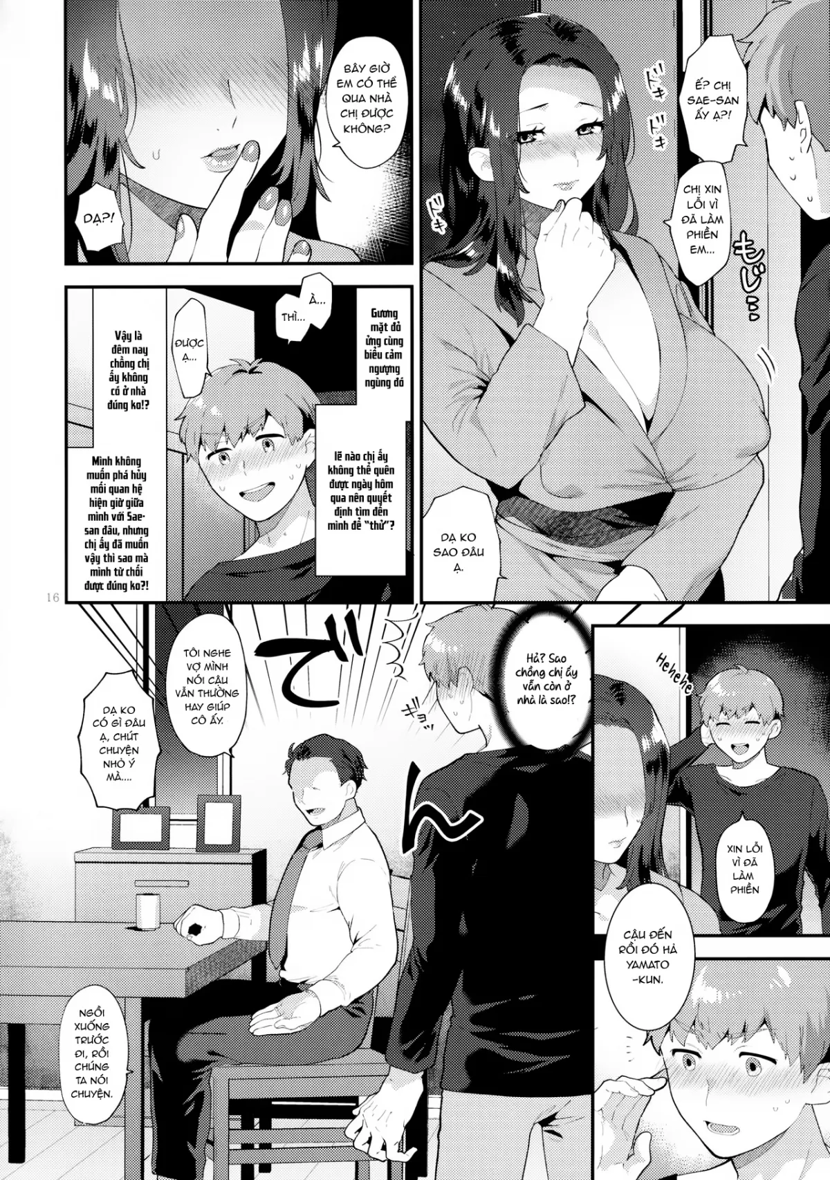 HentaiVN.net - Ảnh 16 - Chuyện tôi và vợ chồng hàng xóm [Sasou Oku-san] - Oneshot