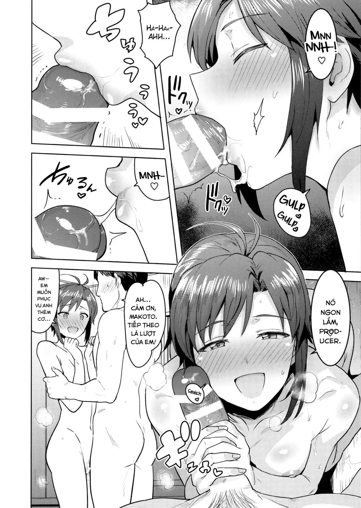 HentaiVN.net - Ảnh 14 - Bathtime with Makoto (THE IDOLM@STER) [Makoto to Ofuro] - Oneshot