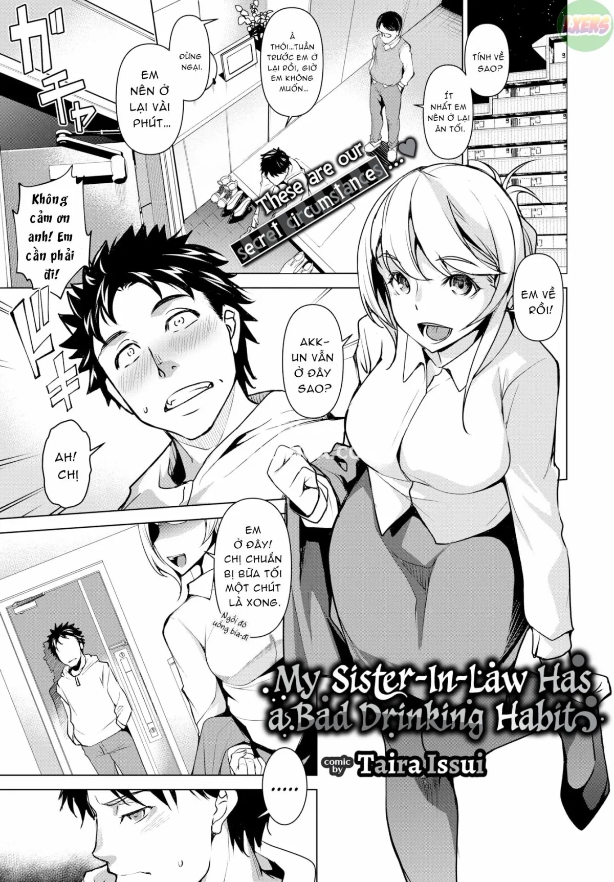 HentaiVN.net - Ảnh 1 - Chị dâu tôi có thói quen uống rượu không lành mạnh - Oneshot