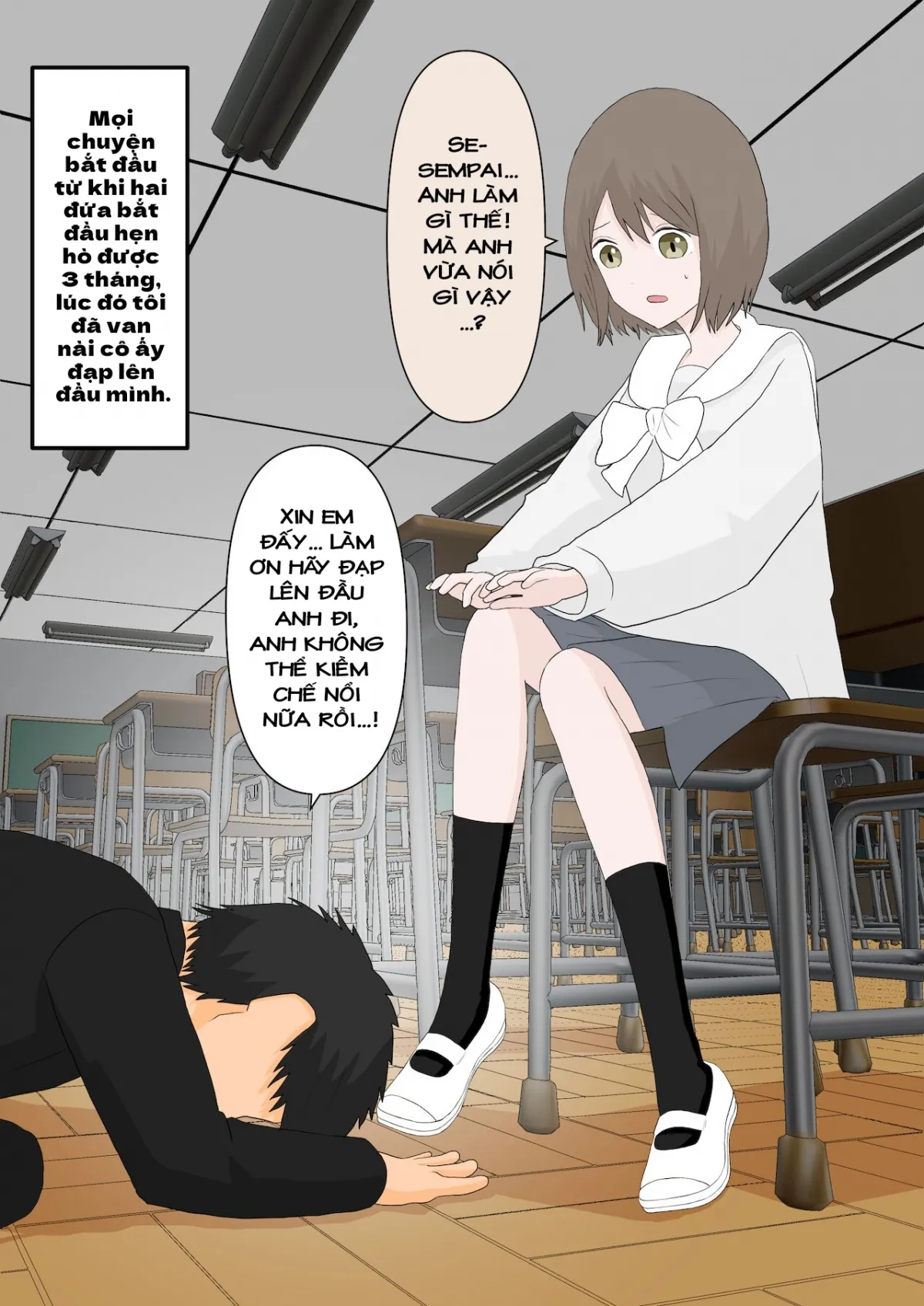 HentaiVN.net - Ảnh 19 - Kanojo ni Ningen no Songen o Fuminijirareru - Oneshot