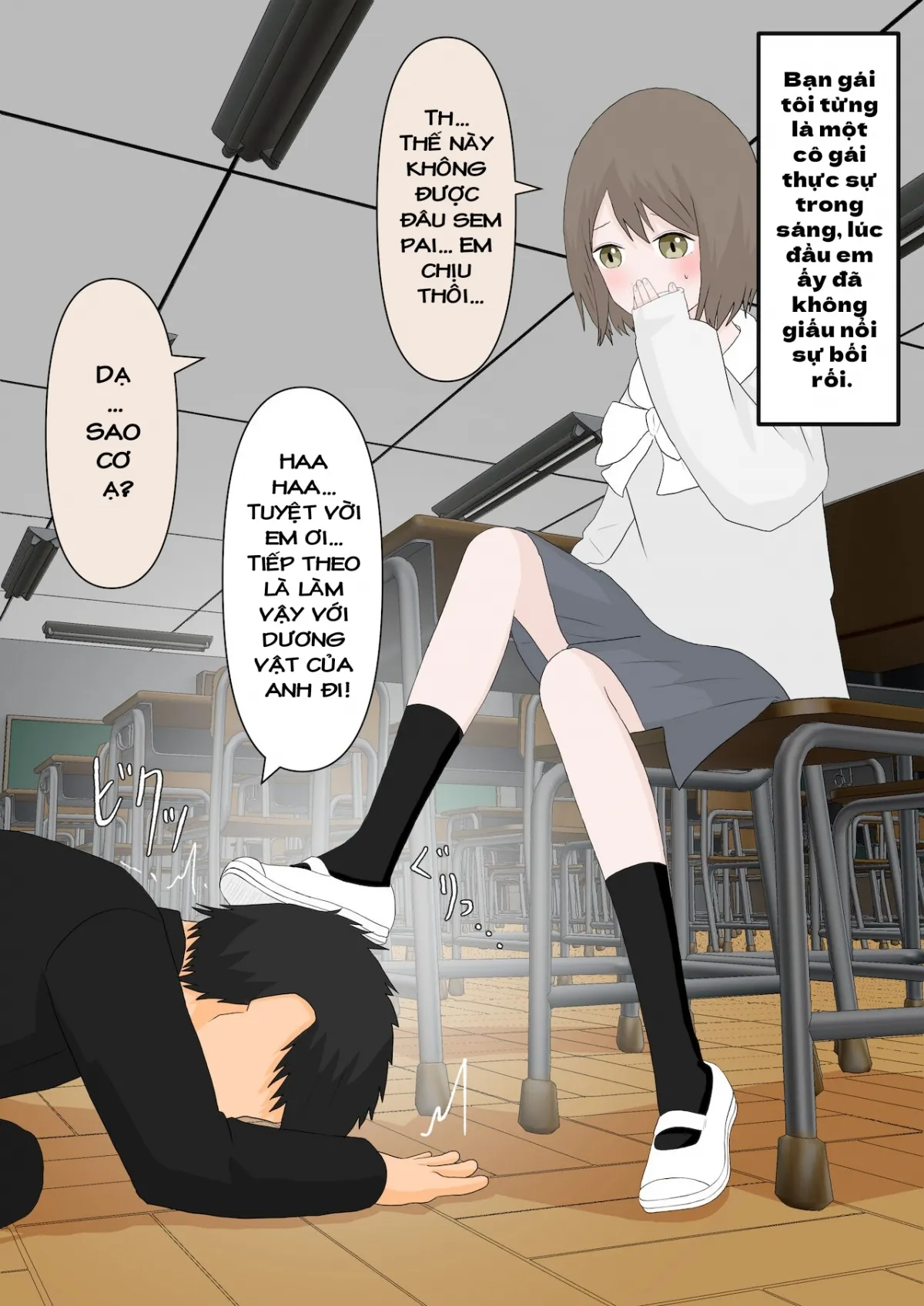 HentaiVN.net - Ảnh 20 - Kanojo ni Ningen no Songen o Fuminijirareru - Oneshot