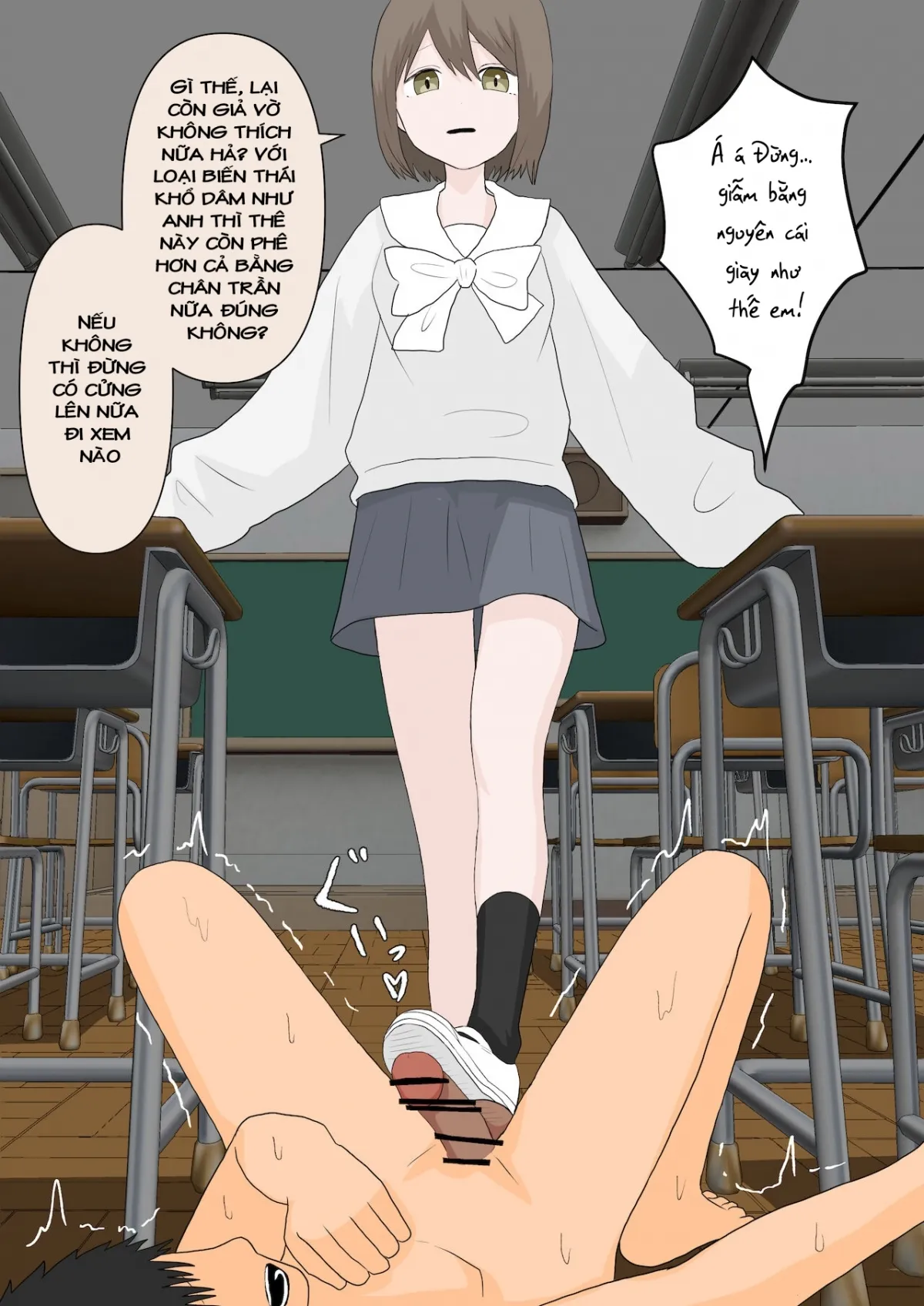 HentaiVN.net - Ảnh 30 - Kanojo ni Ningen no Songen o Fuminijirareru - Oneshot
