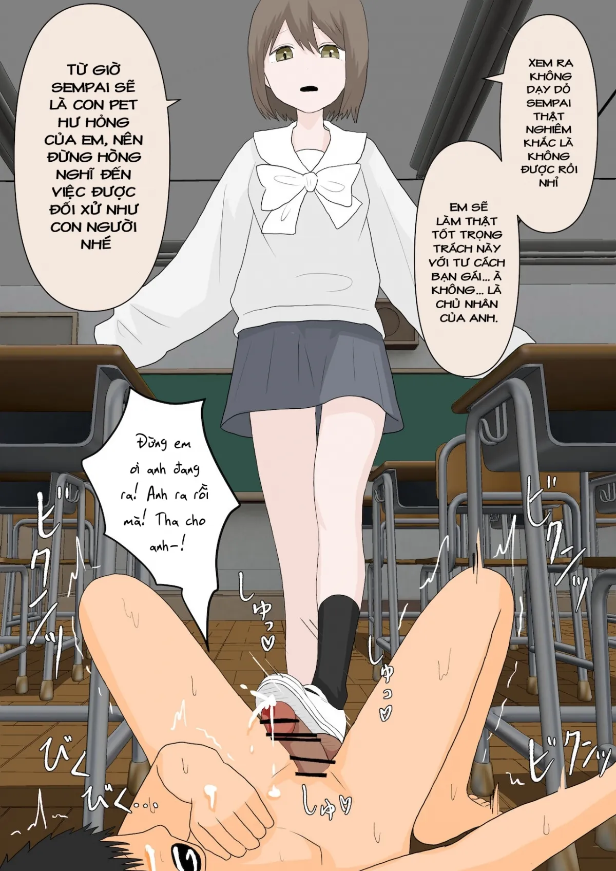 HentaiVN.net - Ảnh 33 - Kanojo ni Ningen no Songen o Fuminijirareru - Oneshot