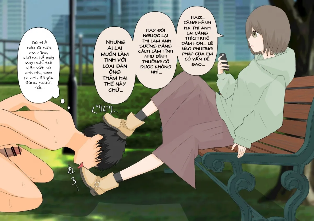 HentaiVN.net - Ảnh 35 - Kanojo ni Ningen no Songen o Fuminijirareru - Oneshot