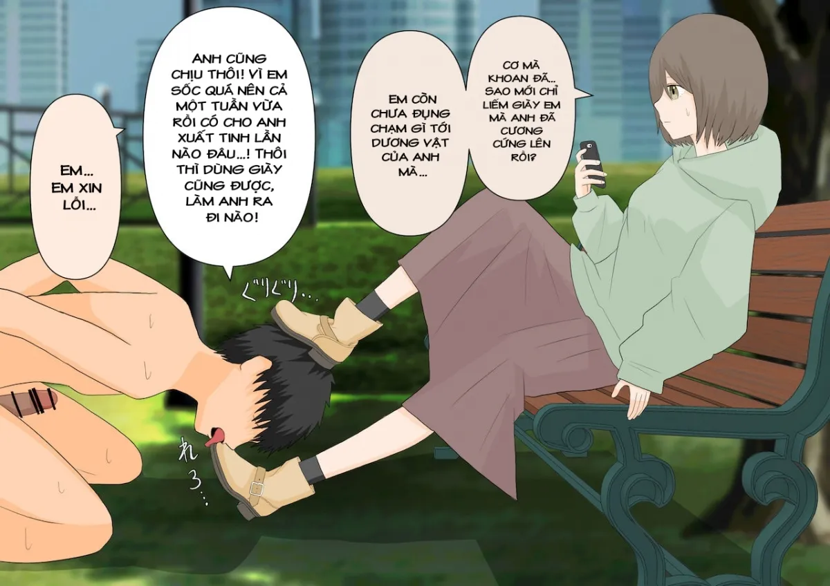 HentaiVN.net - Ảnh 36 - Kanojo ni Ningen no Songen o Fuminijirareru - Oneshot