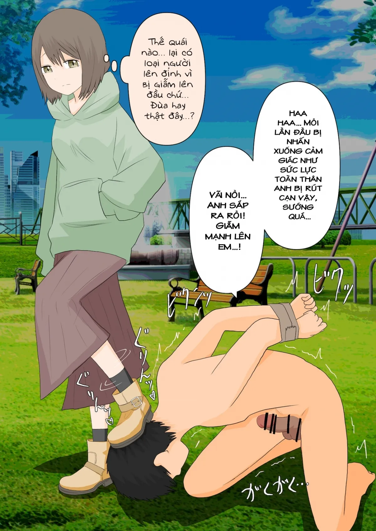 HentaiVN.net - Ảnh 38 - Kanojo ni Ningen no Songen o Fuminijirareru - Oneshot