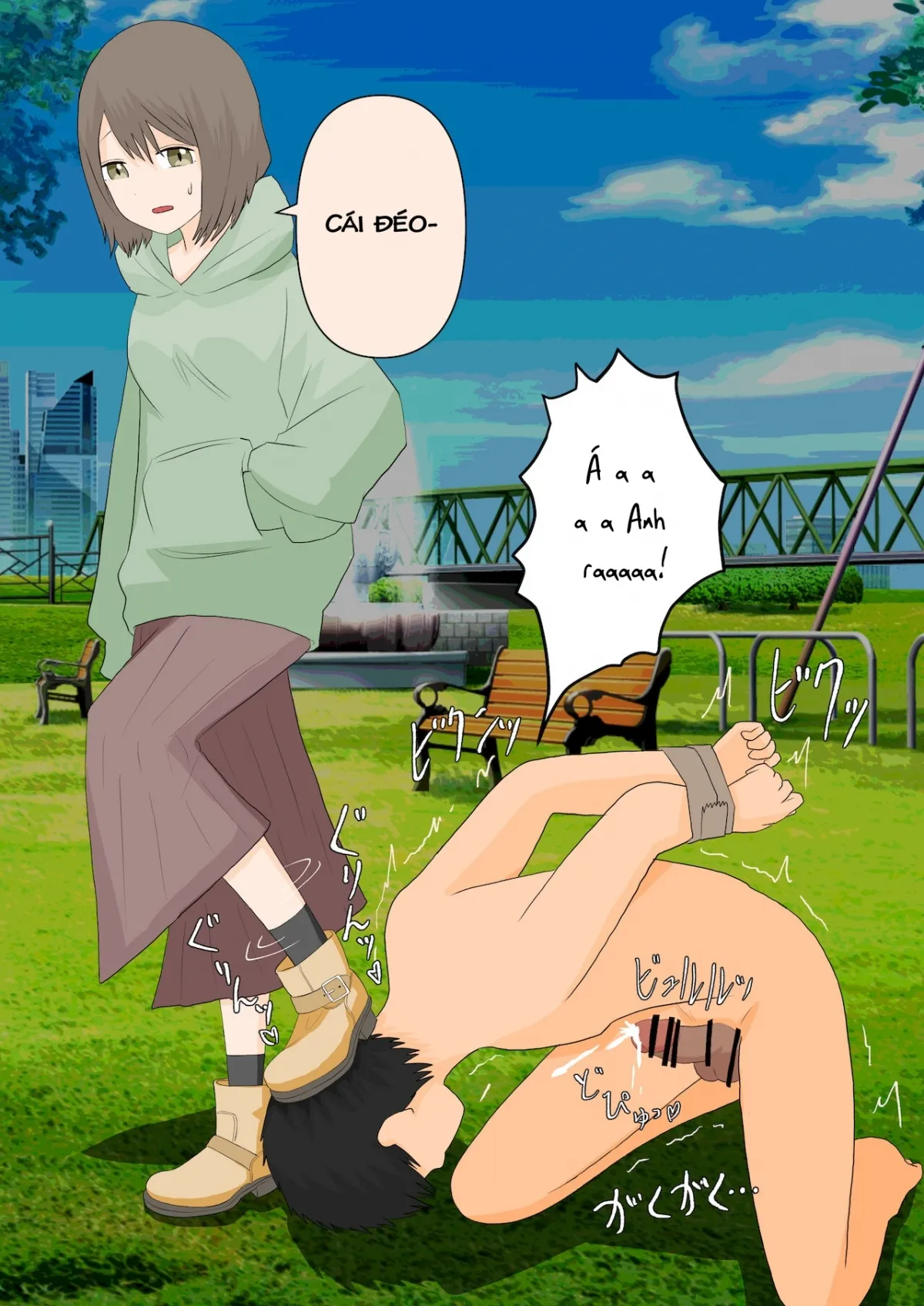HentaiVN.net - Ảnh 39 - Kanojo ni Ningen no Songen o Fuminijirareru - Oneshot
