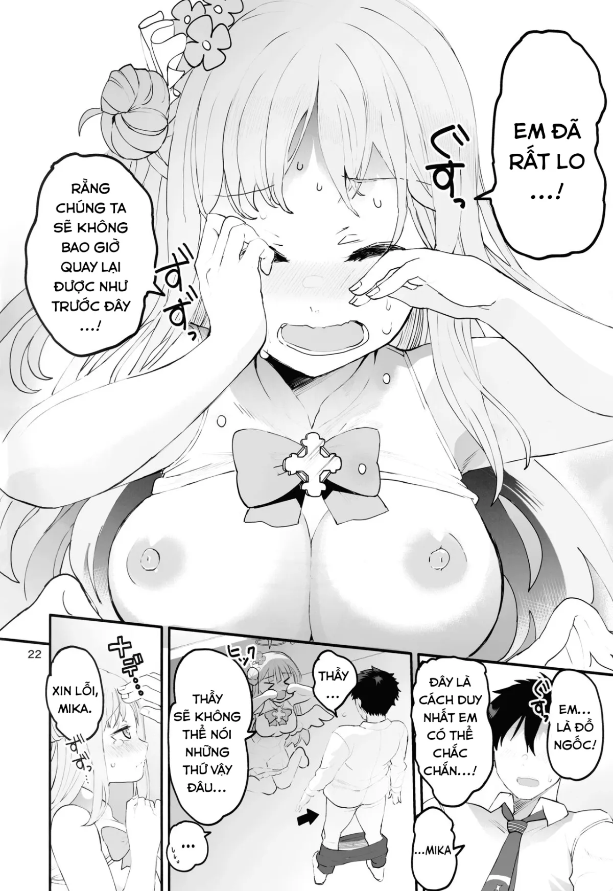 HentaiVN.net - Ảnh 24 - Mikakutei de Miseijuku na Ohime-sama (Blue Archive) [Undetermined and Immature Princess] - Oneshot
