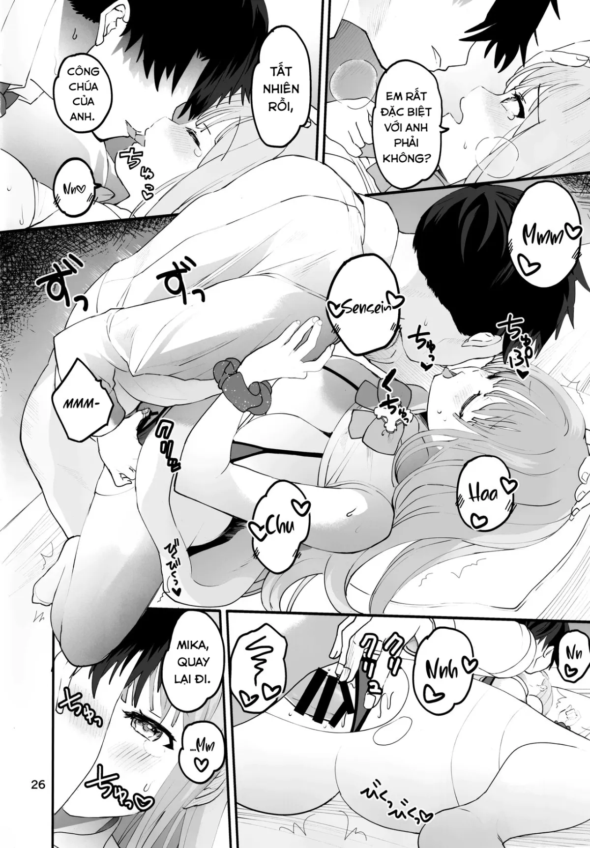 HentaiVN.net - Ảnh 28 - Mikakutei de Miseijuku na Ohime-sama (Blue Archive) [Undetermined and Immature Princess] - Oneshot
