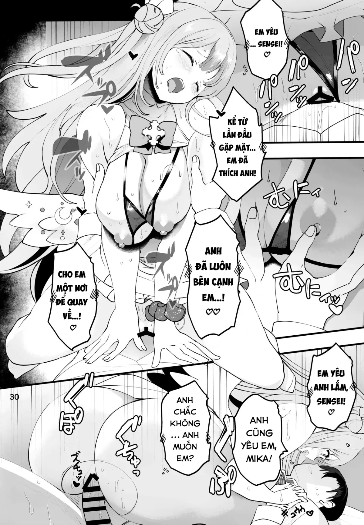 HentaiVN.net - Ảnh 32 - Mikakutei de Miseijuku na Ohime-sama (Blue Archive) [Undetermined and Immature Princess] - Oneshot