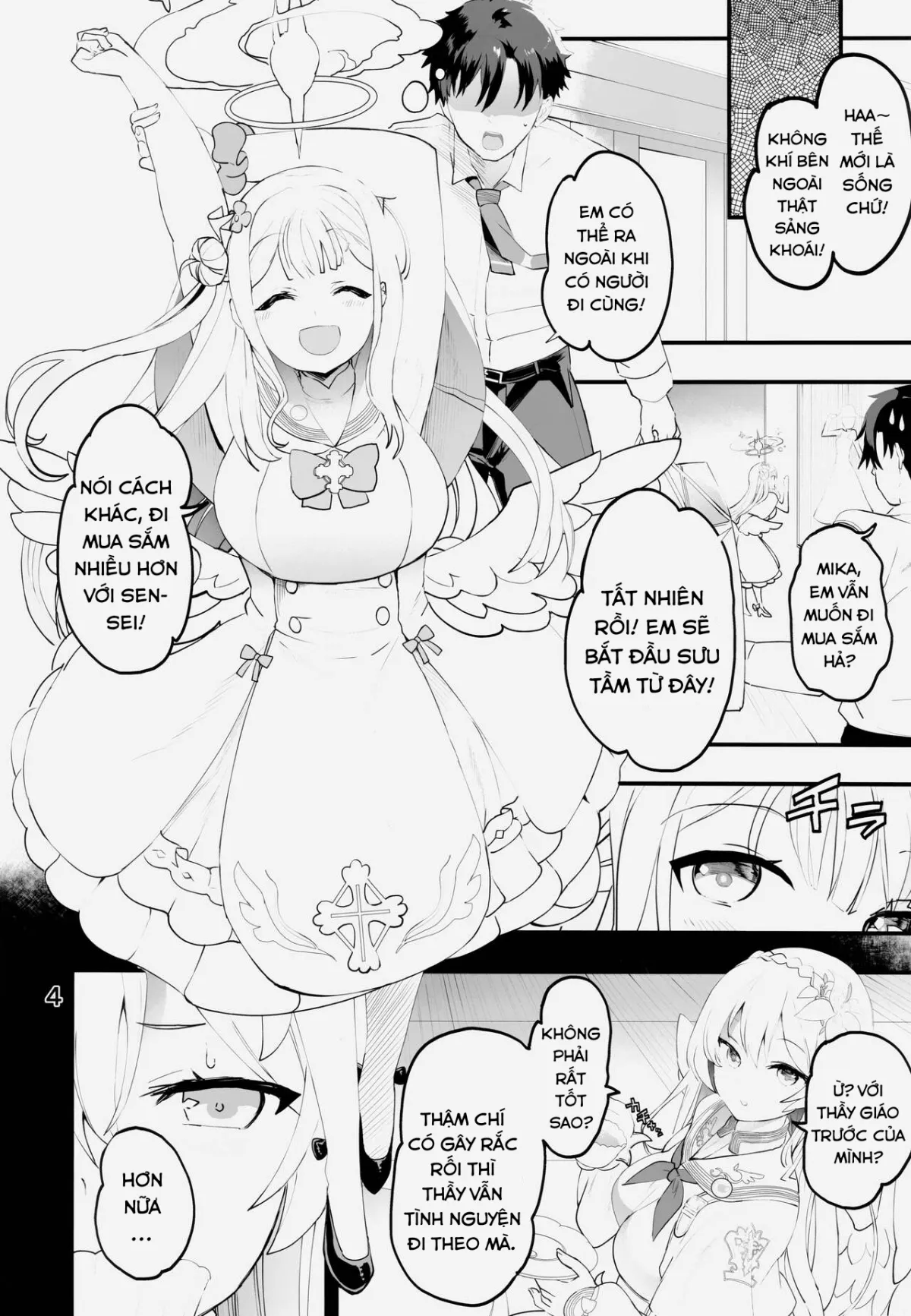 HentaiVN.net - Ảnh 6 - Mikakutei de Miseijuku na Ohime-sama (Blue Archive) [Undetermined and Immature Princess] - Oneshot