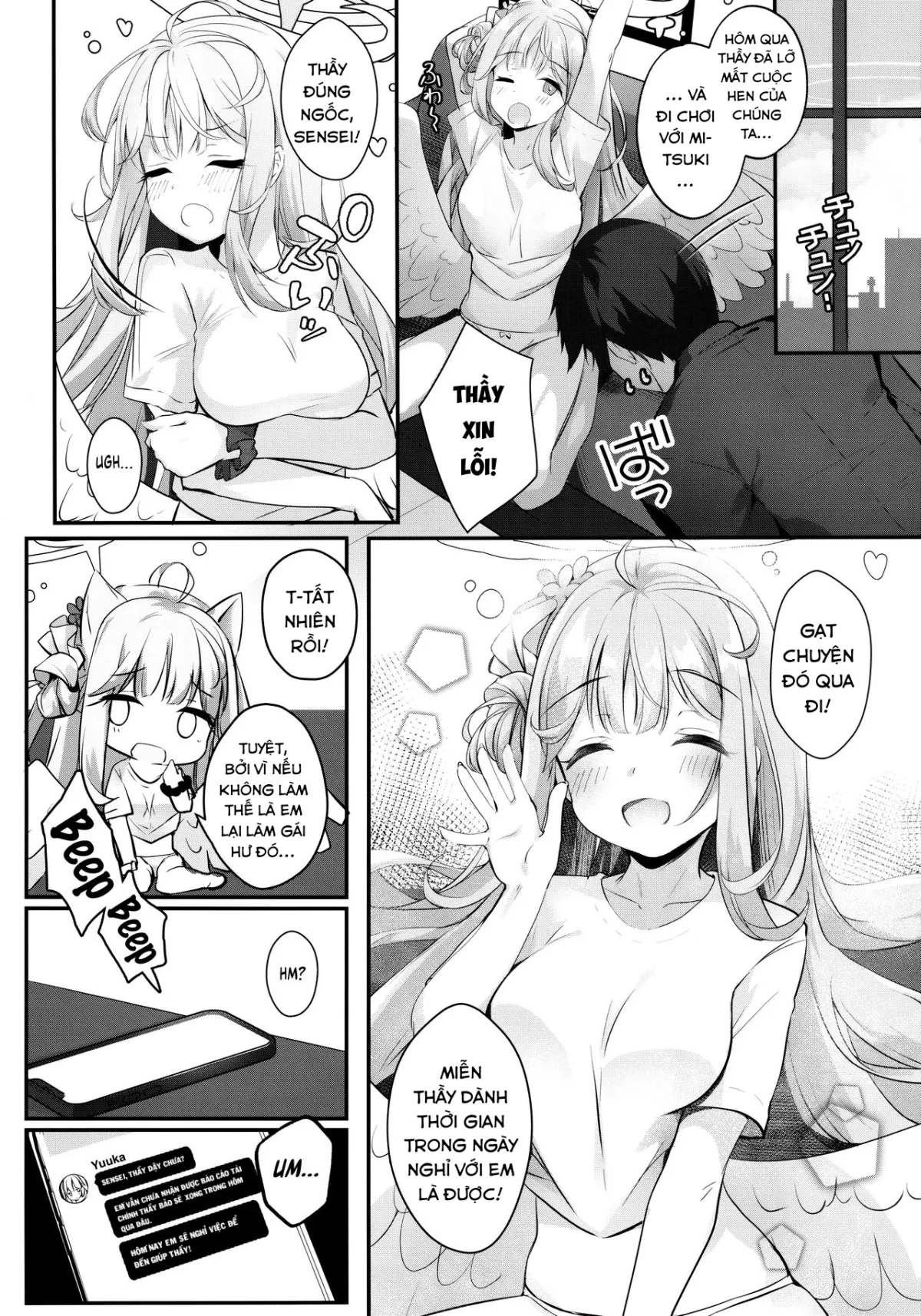 HentaiVN.net - Ảnh 21 - Sweet Shelter with Mika (Blue Archive) [Mika to Amayadori] - Oneshot
