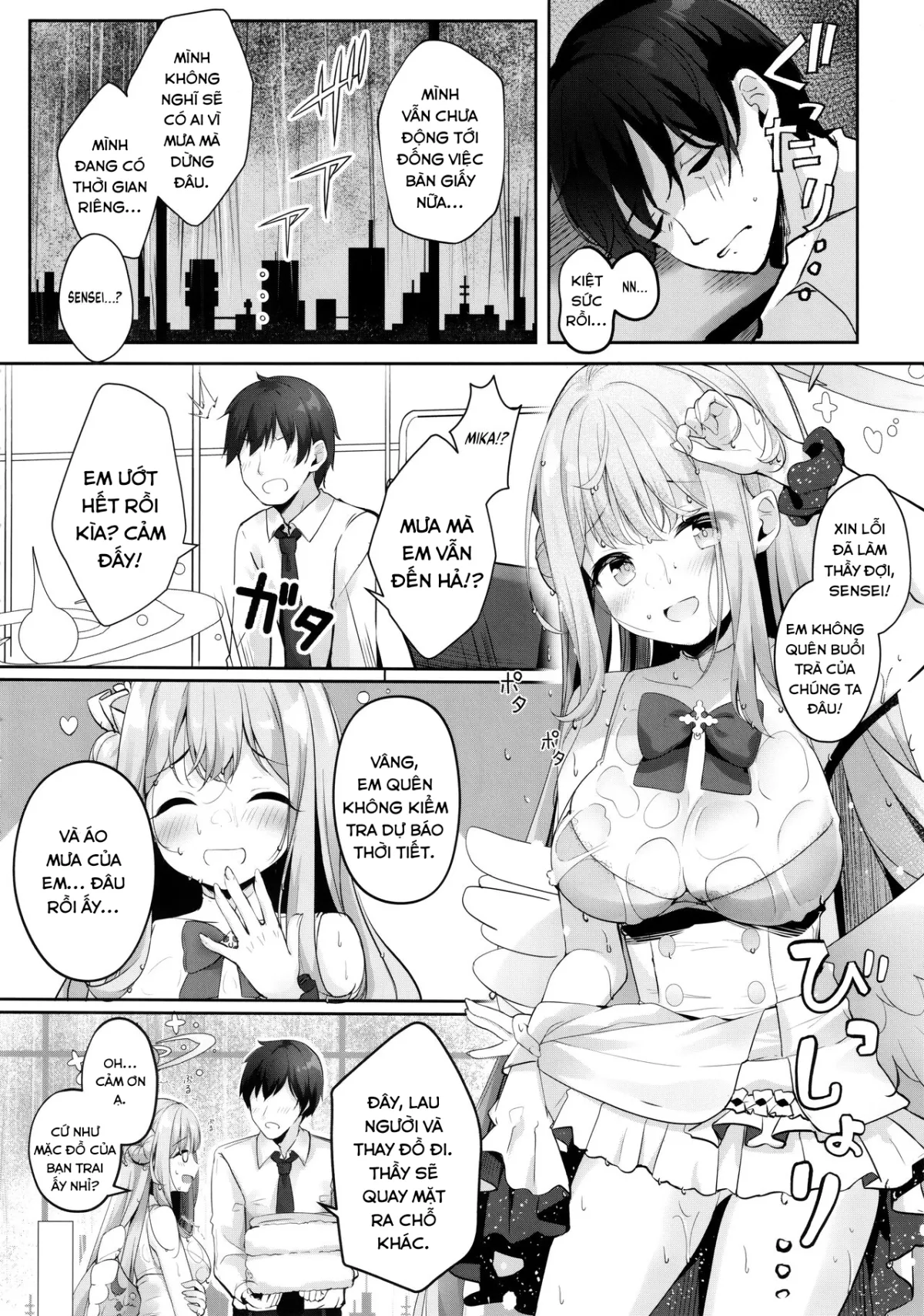HentaiVN.net - Ảnh 8 - Sweet Shelter with Mika (Blue Archive) [Mika to Amayadori] - Oneshot