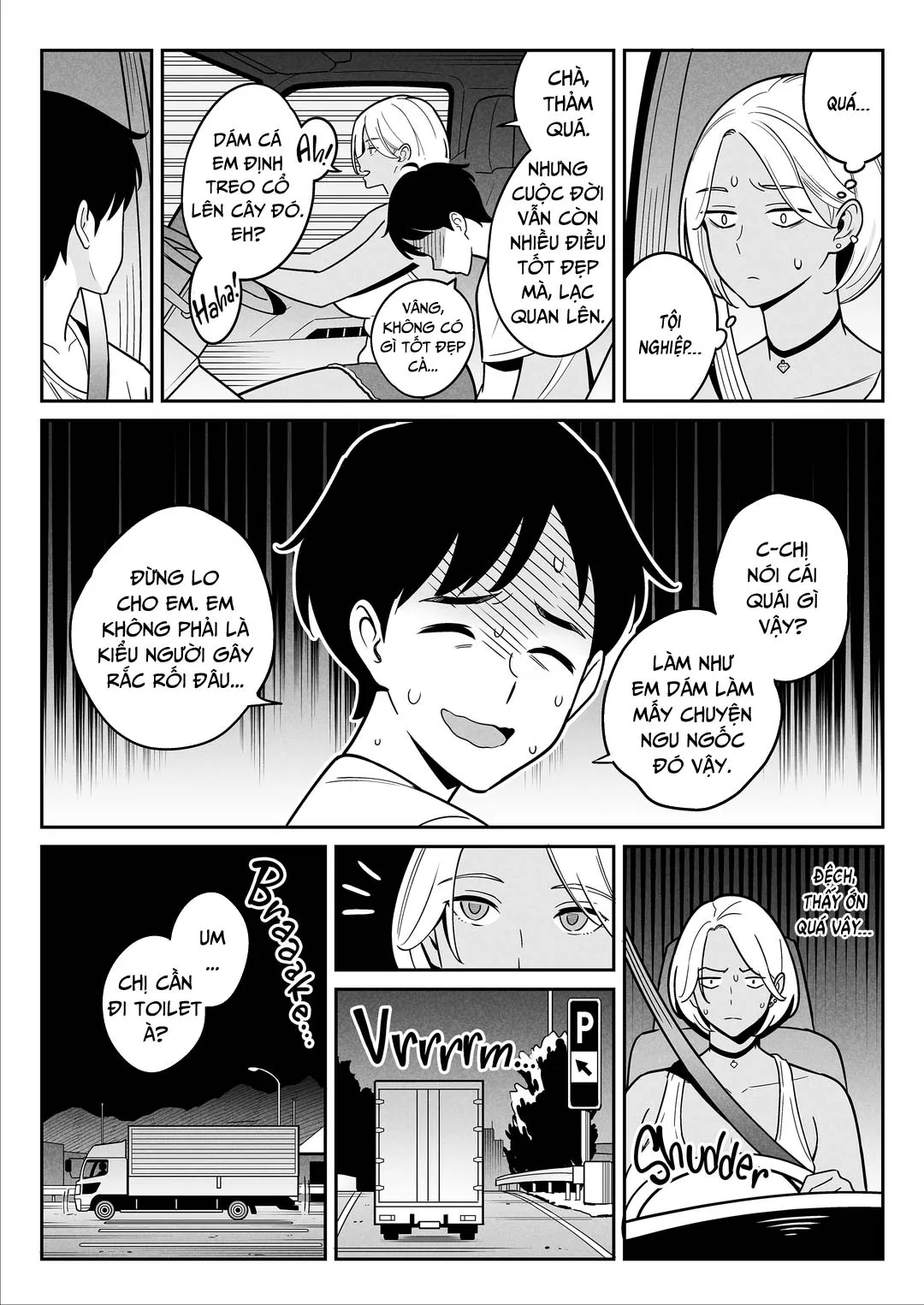 HentaiVN.net - Ảnh 11 - Nữ tài xế xe tải và anh chàng đi nhờ - Oneshot