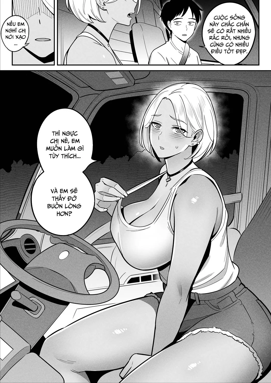 HentaiVN.net - Ảnh 12 - Nữ tài xế xe tải và anh chàng đi nhờ - Oneshot