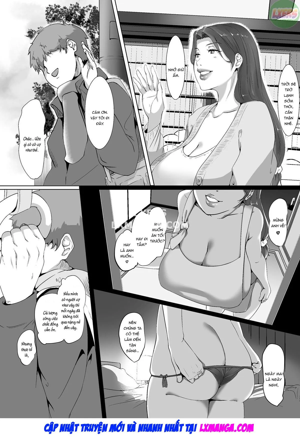 HentaiVN.net - Ảnh 8 - Spending Christmas Eve With the Housewife Next Door [Seiya wa Otonari no Oku-san to] - Oneshot