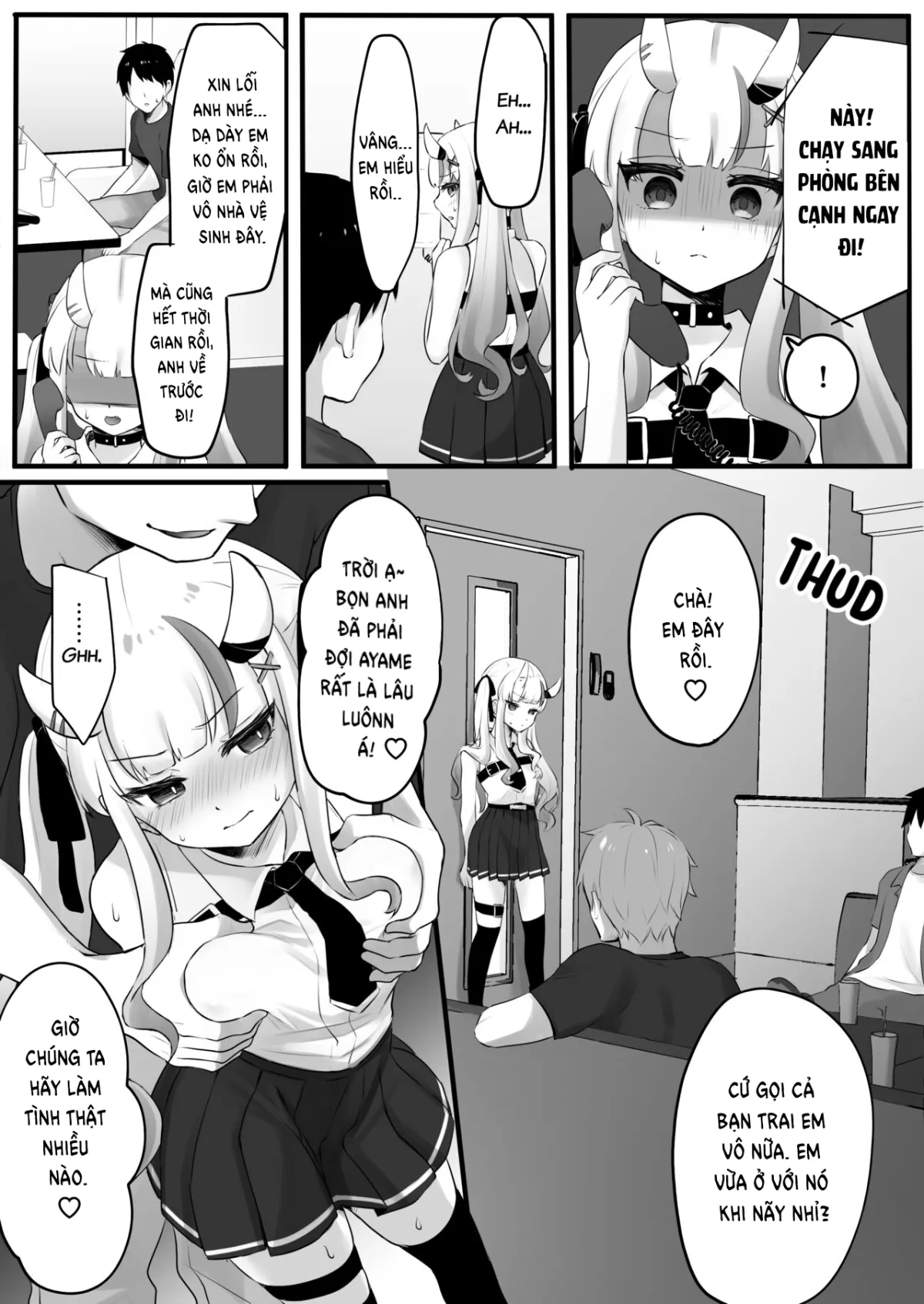 HentaiVN.net - Ảnh 3 - Karaoke and sex with ayame [あ〇めとカラオケ] - Phần 2 - Kết thúc rất đẹp.