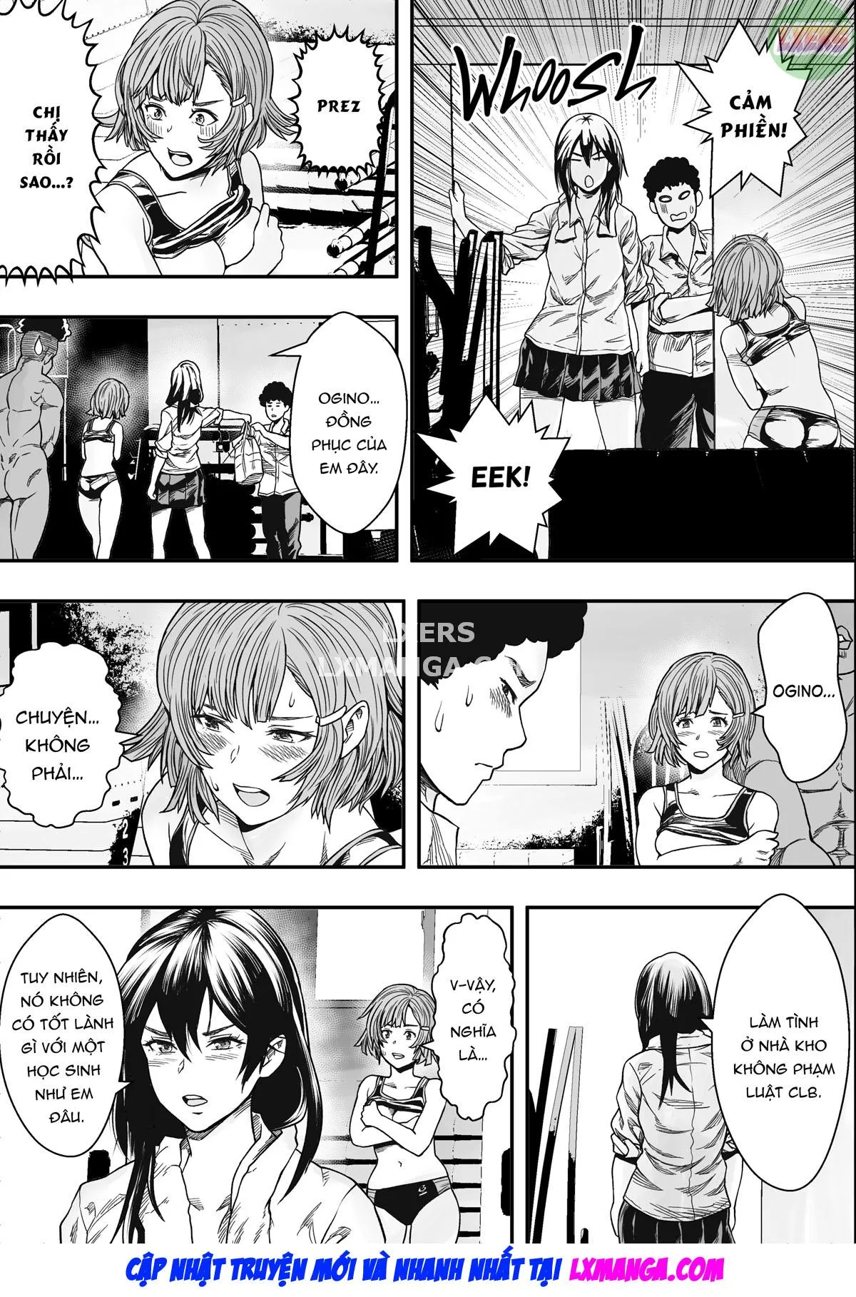 HentaiVN.net - Ảnh 21 - Harem Rikujoubu VS Yarichin Hennyuusei - Oneshot