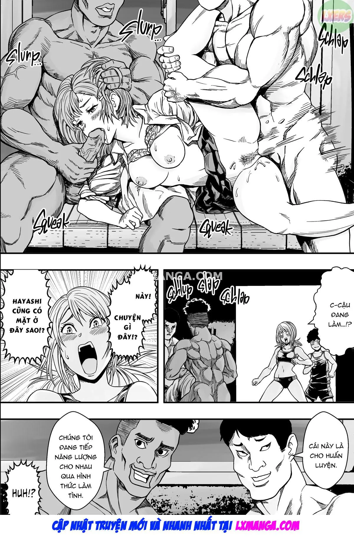 HentaiVN.net - Ảnh 26 - Harem Rikujoubu VS Yarichin Hennyuusei - Oneshot
