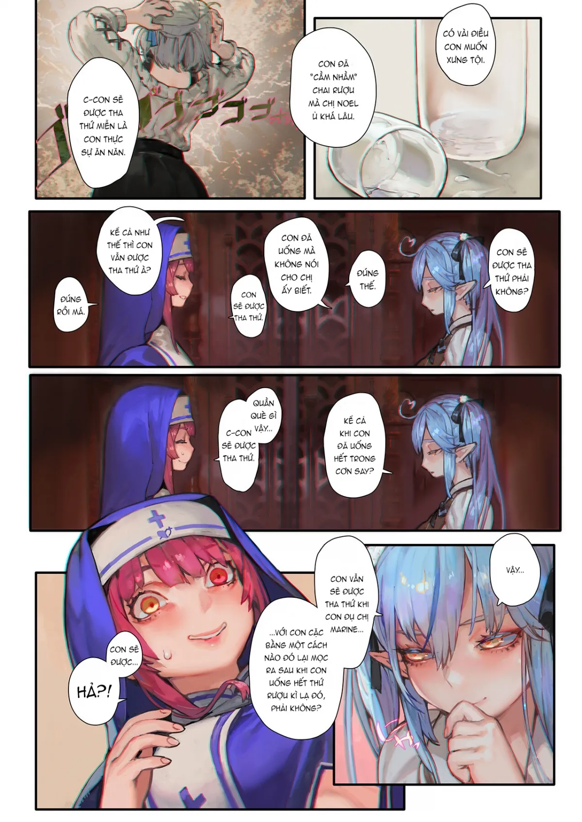 HentaiVN.net - Ảnh 4 - Xưng Tội Cùng Sơ Marine! [Marine's Confessional Codependency] - 1shot