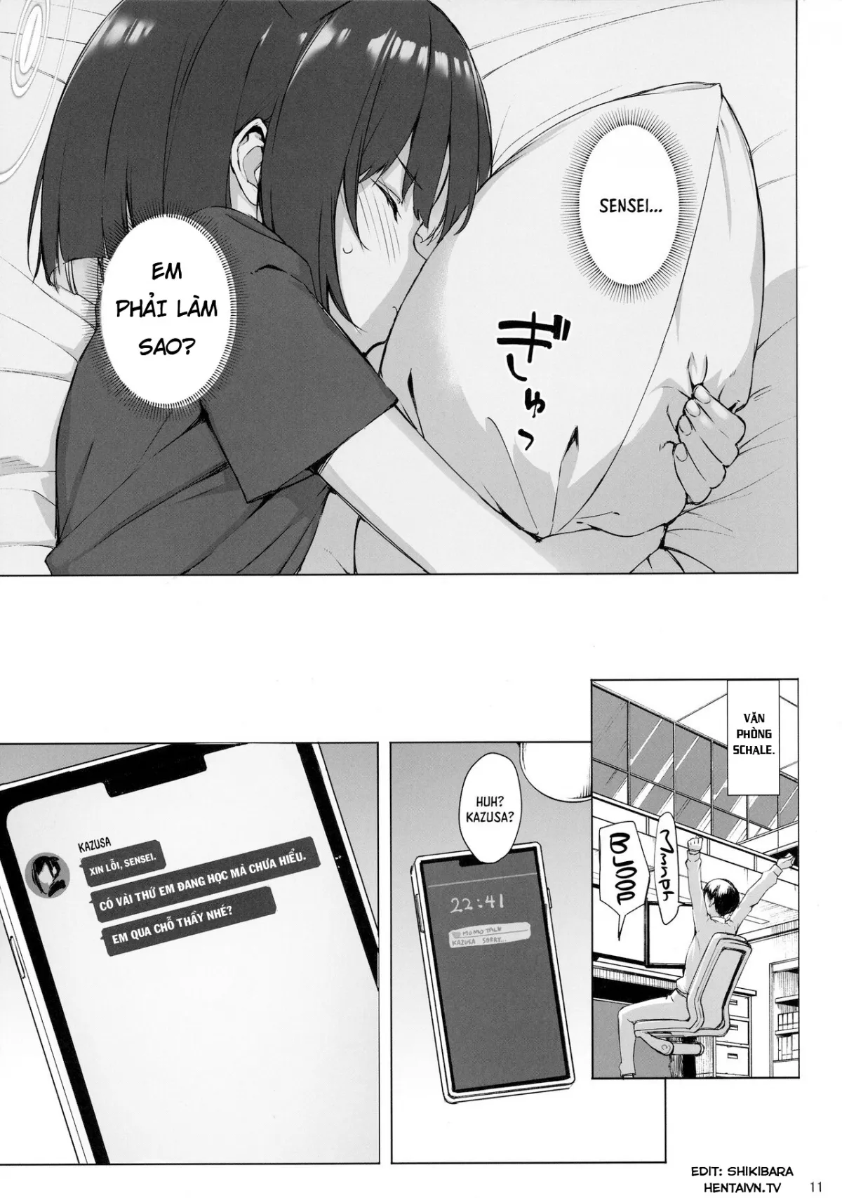HentaiVN.net - Ảnh 13 - The Black Cat is of Age (Blue Archive) [ wa Otoshigoro] - Oneshot