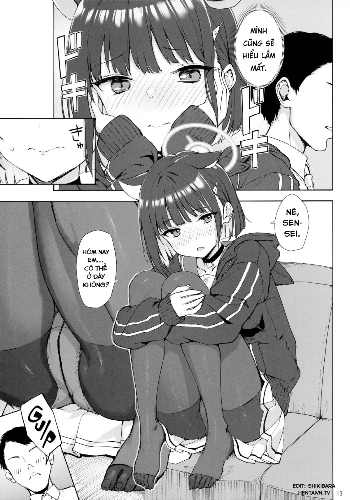 HentaiVN.net - Ảnh 15 - The Black Cat is of Age (Blue Archive) [ wa Otoshigoro] - Oneshot
