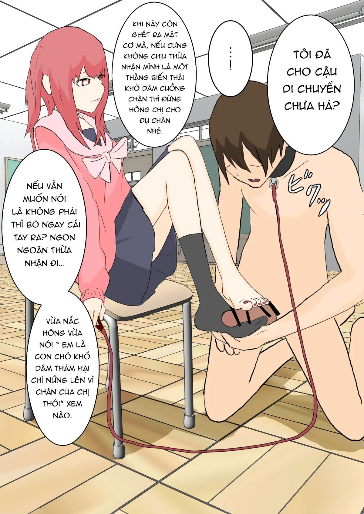 HentaiVN.net - Ảnh 20 - Fuuki Iin no Ashizeme Choubatsu [風紀委員の足責め懲罰] - Oneshot