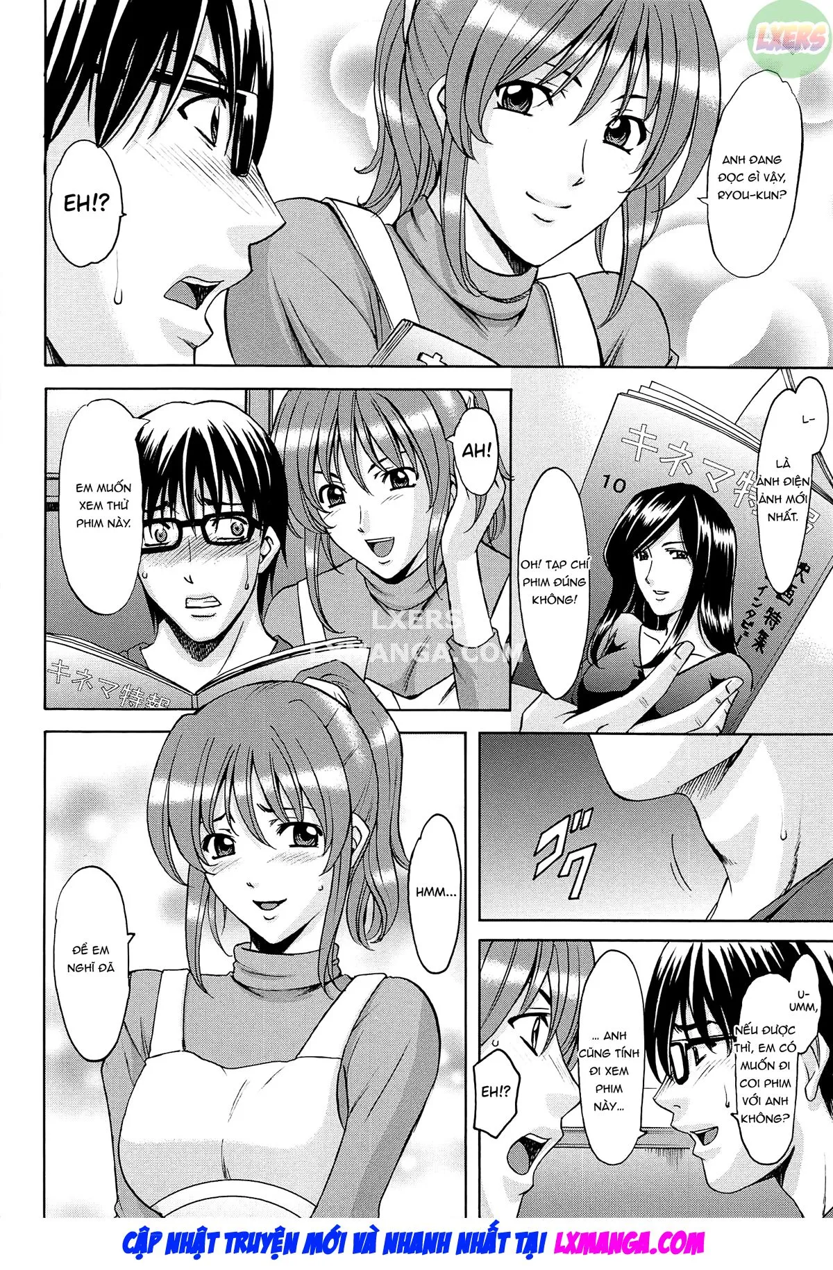HentaiVN.net - Ảnh 7 - Hitozuma Kaikan Acme Ochi - Chap 8