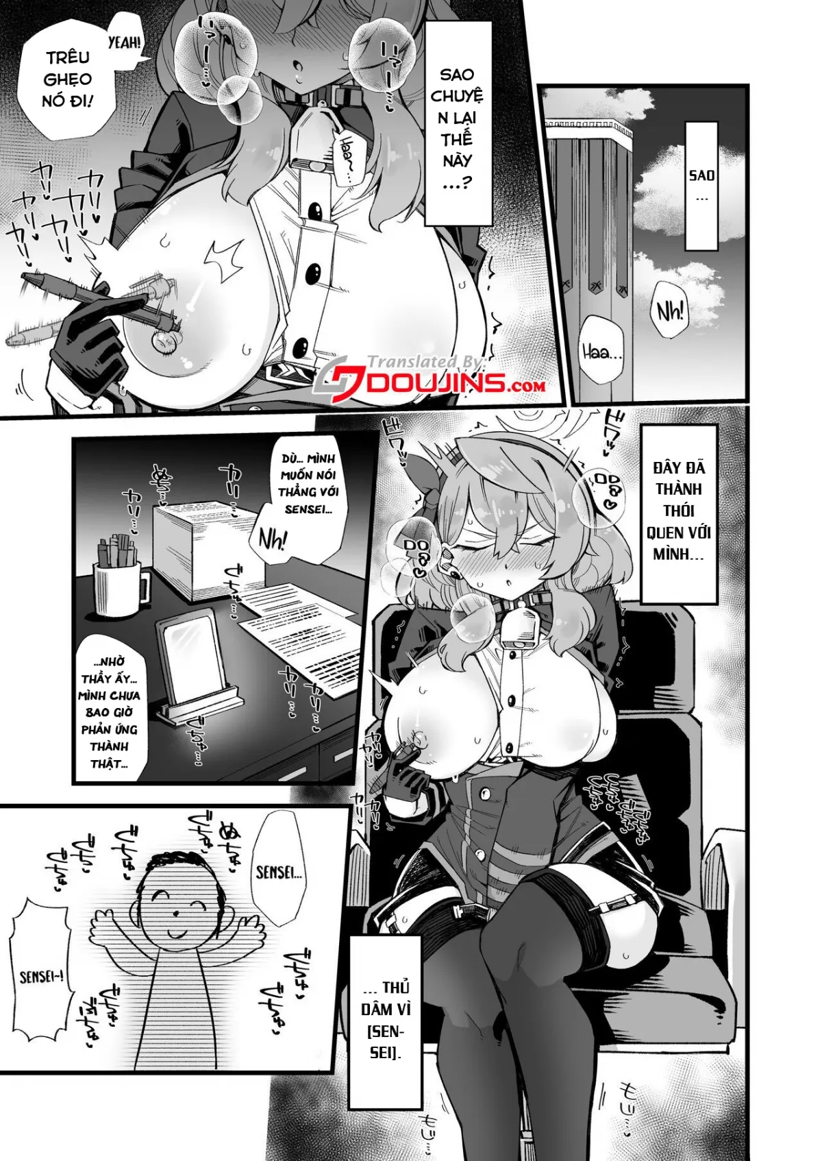 HentaiVN.net - Ảnh 5 - Ako giải tỏa căng thẳng. (Blue Archive) [Ako no Stress Hassan Houhou; Ako's Stress Relieving Sex] - Oneshot