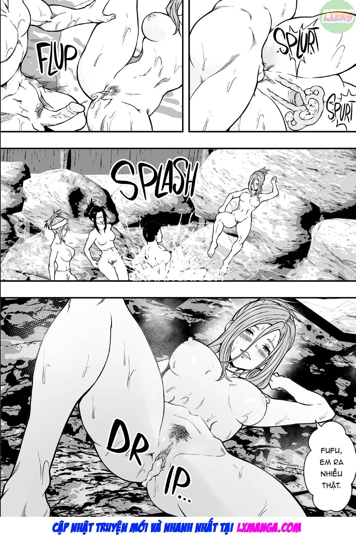 HentaiVN.net - Ảnh 24 - Onsen Ryokou to Zetsurin Hitozuma-tachi - Oneshot