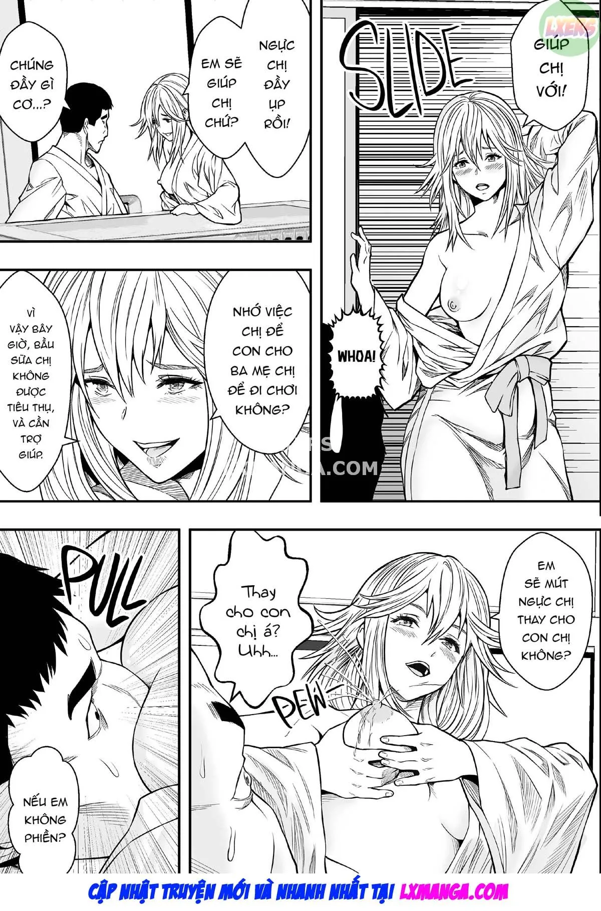 HentaiVN.net - Ảnh 27 - Onsen Ryokou to Zetsurin Hitozuma-tachi - Oneshot