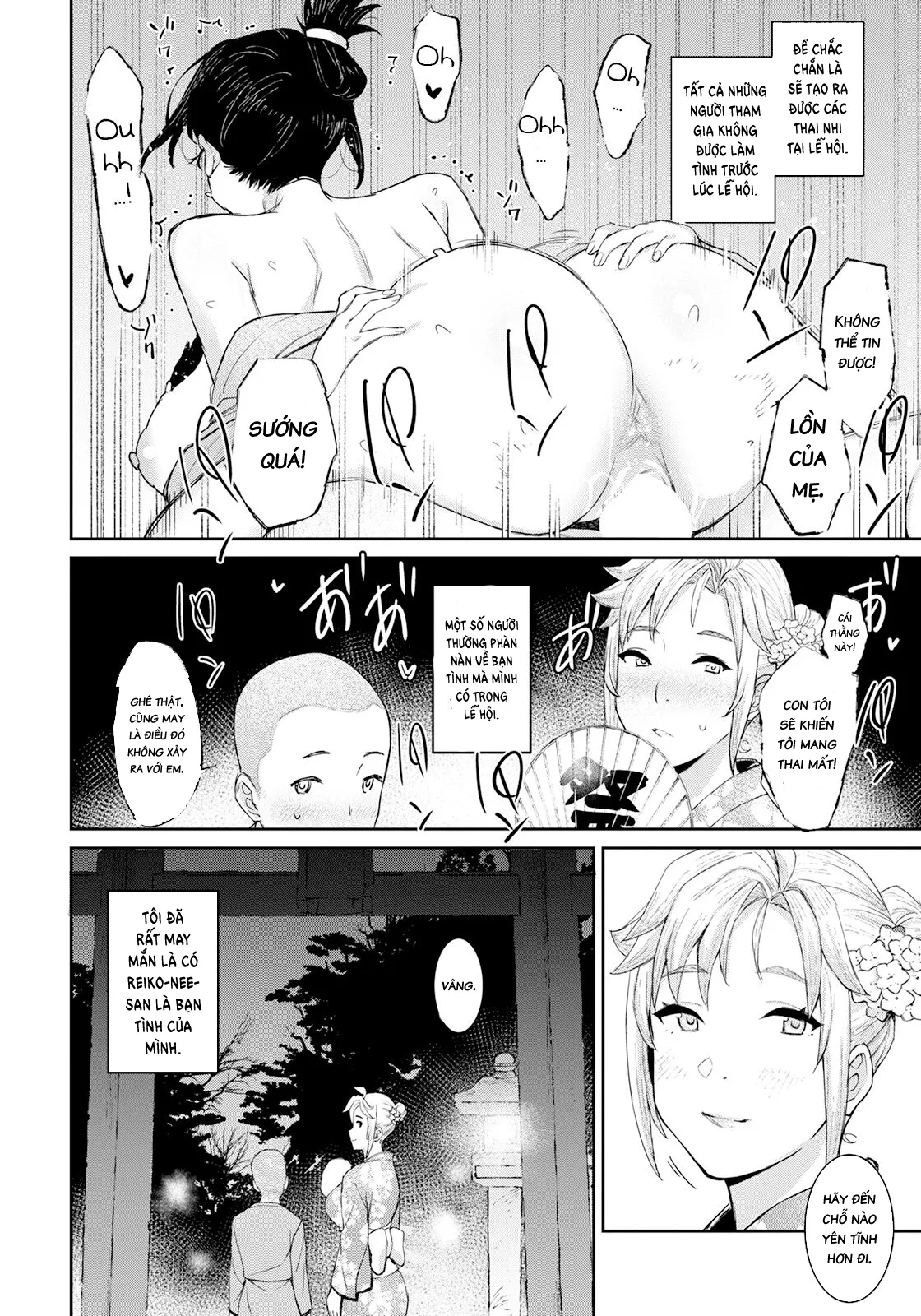 HentaiVN.net - Ảnh 5 - Lễ hội thụ thai [Haramase Matsuri] - Oneshot