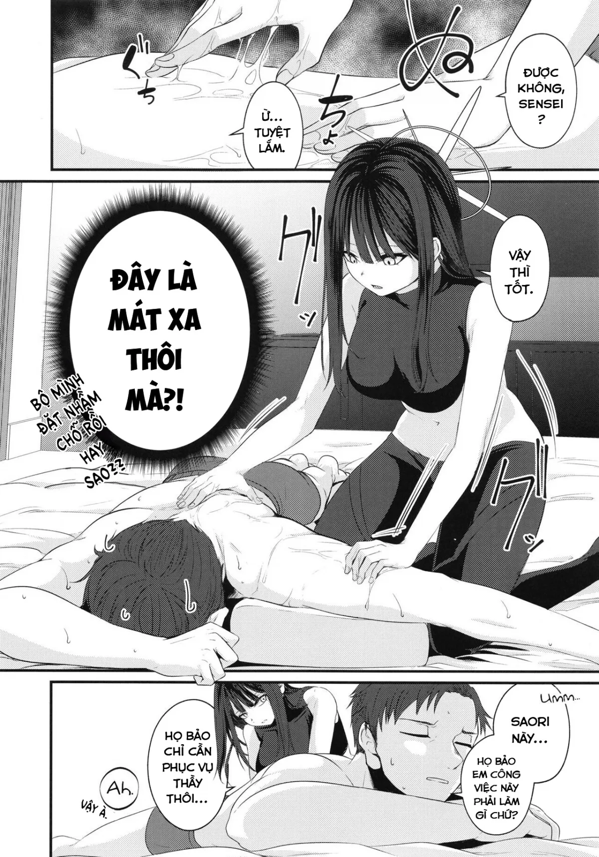 HentaiVN.net - Ảnh 6 - Công việc đầu tiên của Saori. (Blue Archive) [Saori no Hajimete Delivery; Saori’s First Delivery] - Oneshot
