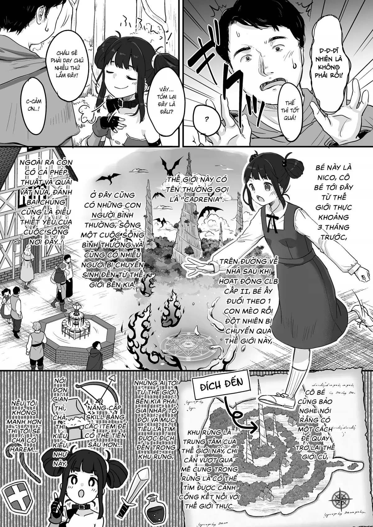 HentaiVN.net - Ảnh 6 - Hành trình mạo hiểm dị giới của Nico và Mob - Oneshot