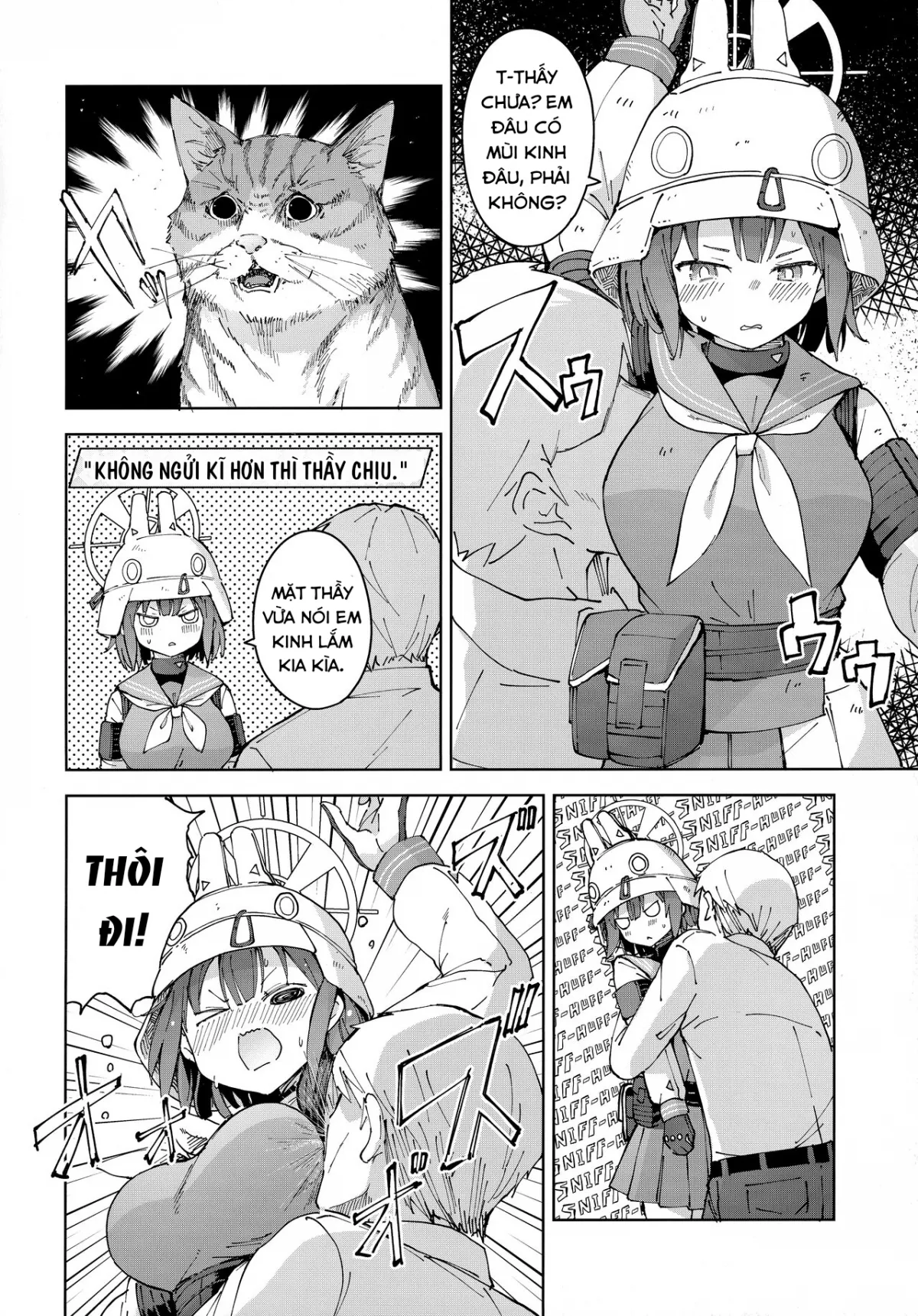 HentaiVN.net - Ảnh 10 - Tôi nứng sau khi ngửi mùi của Saki. (Blue Archive) [Saki o Suinagara H suru Hanashi | That Time; Boned Saki While Getting a Nice Whiff of Her] - Oneshot