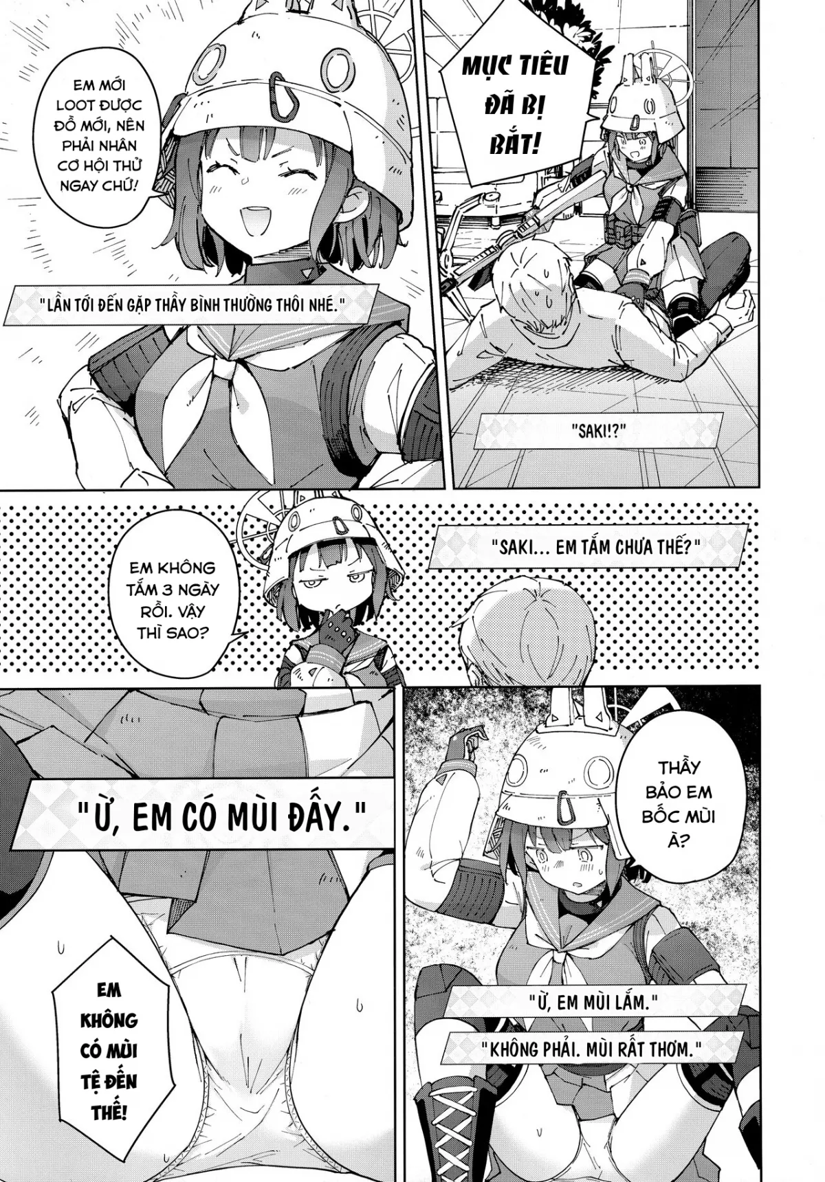 HentaiVN.net - Ảnh 9 - Tôi nứng sau khi ngửi mùi của Saki. (Blue Archive) [Saki o Suinagara H suru Hanashi | That Time; Boned Saki While Getting a Nice Whiff of Her] - Oneshot