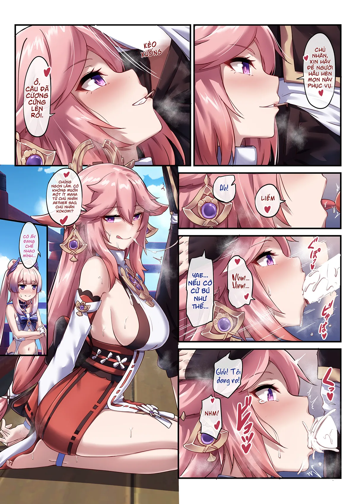 HentaiVN.net - Ảnh 14 - Kokomi and Miko ~ Love is war [心海と神子 ~ 恋は戦争] - Oneshot