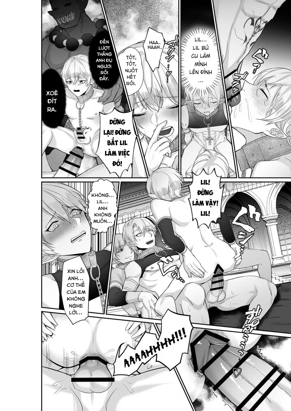 HentaiVN.net - Ảnh 20 - The Pleasure Fall of the Elven Princes - Oneshot