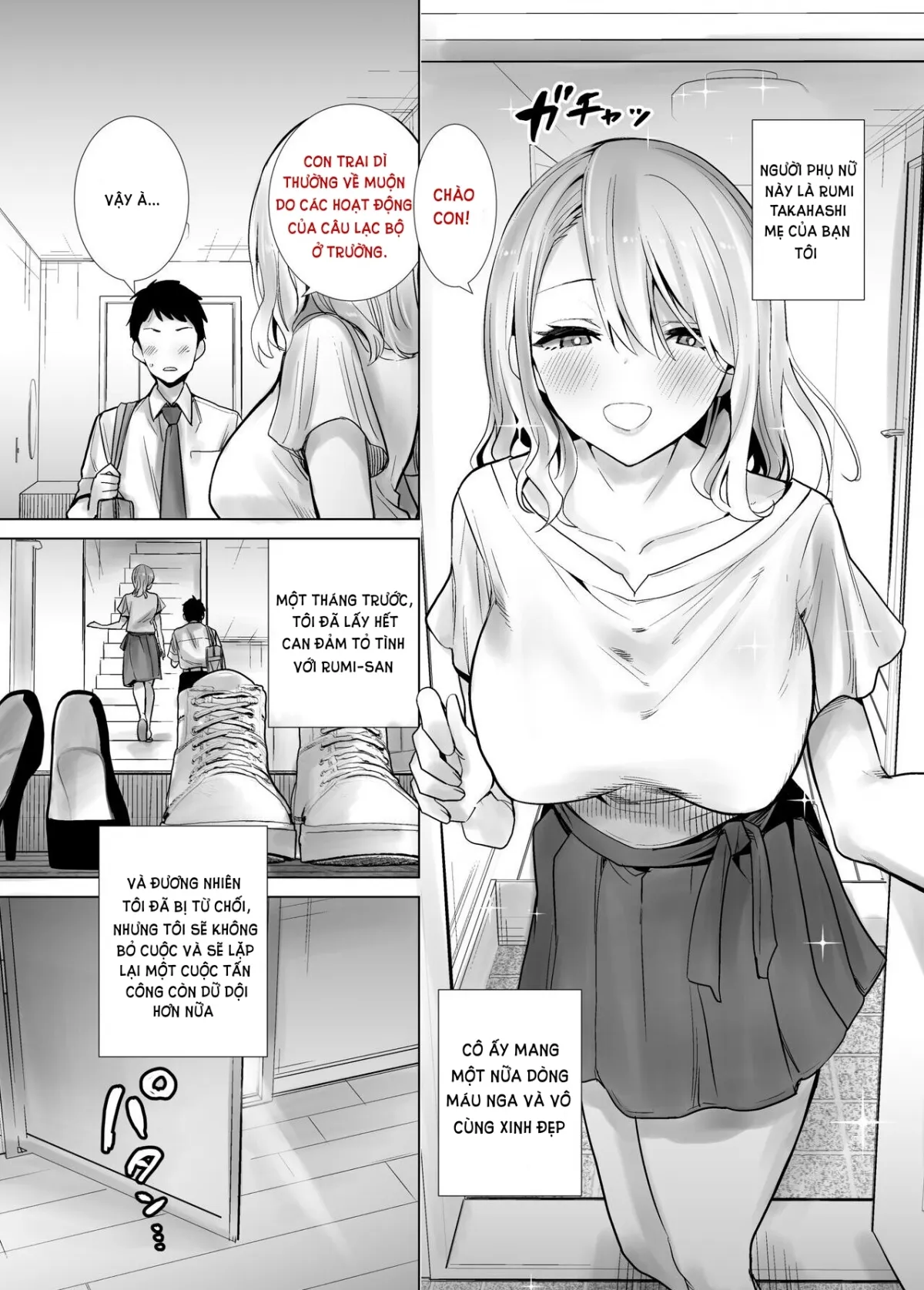 HentaiVN.net - Ảnh 3 - Chơi Mẹ Bạn [Tomodachi no Mama ga Boku no Dekachin de Ikimakutta Hanashi] - Oneshot siêu phẩm
