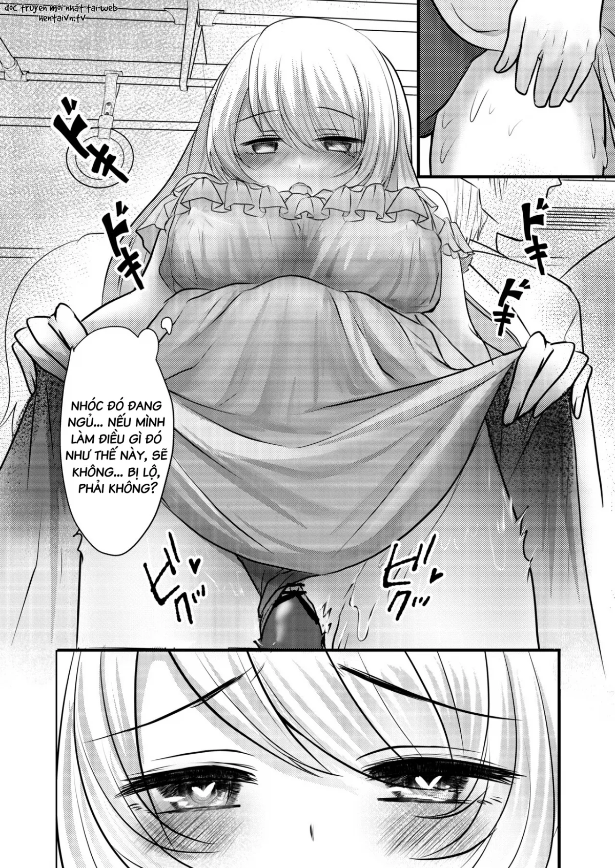 HentaiVN.net - Ảnh 12 - Chị gái nghiện thủ dâm [Roshutsu Onanie] - Oneshot